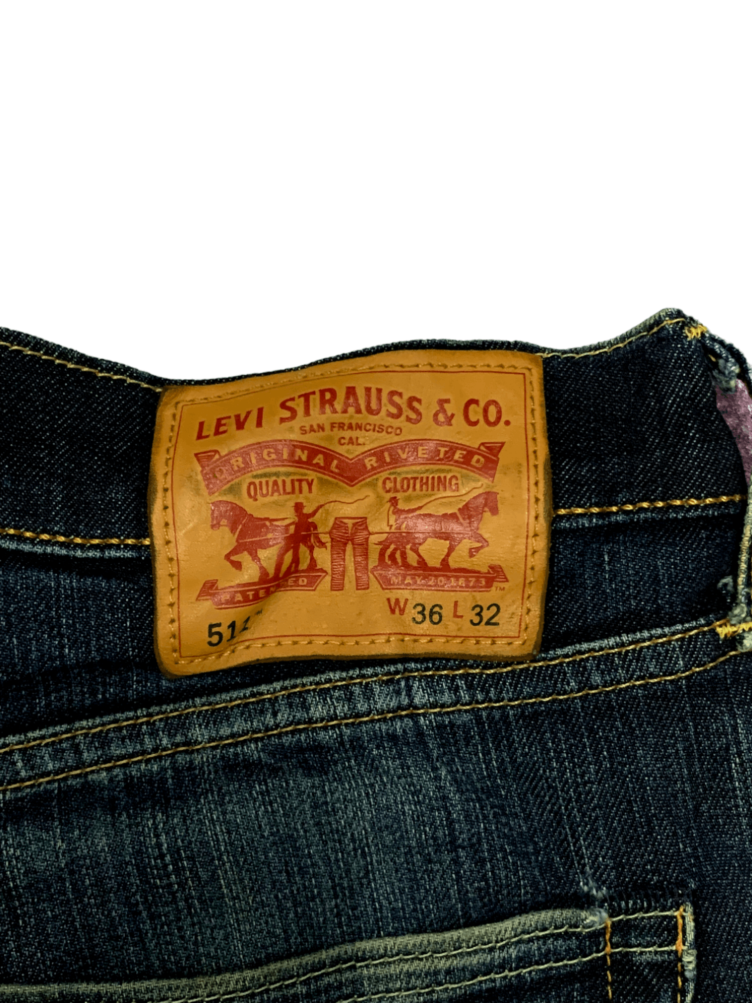 Levi's Vintage Levis 511 Faded Mud Wash Distressed Jeans Size US 36 / EU 52 - 7 Thumbnail