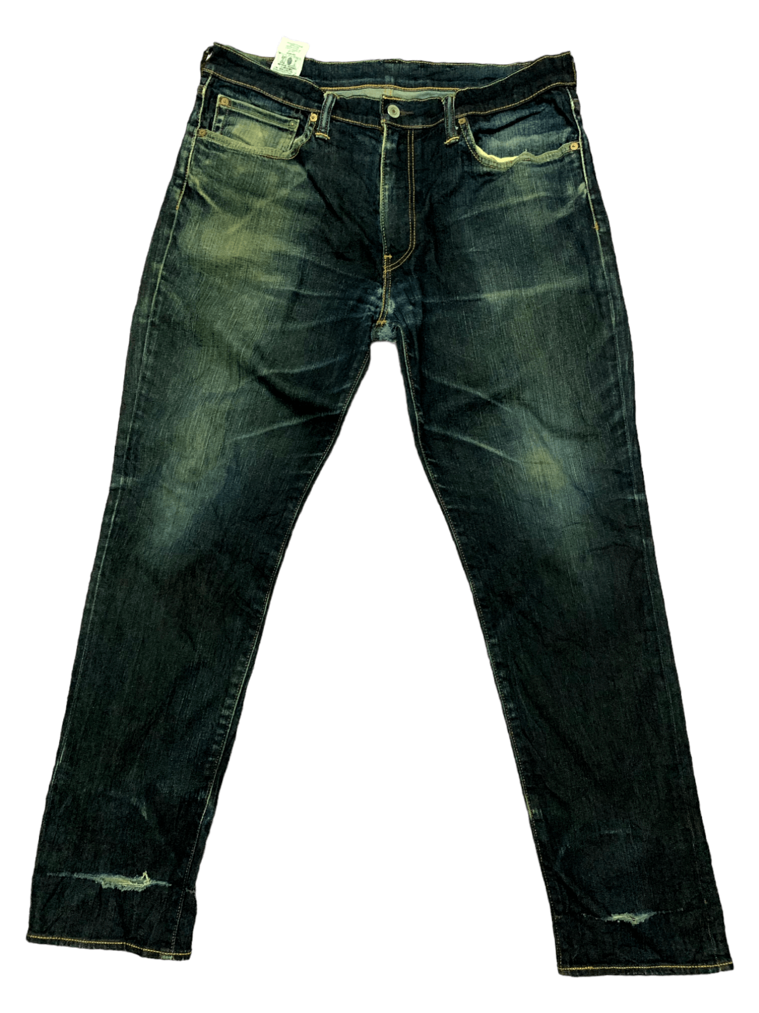 image of Vintage Levis 511 Faded Mud Wash Distressed Jeans in Blue, Men's (Size 36)