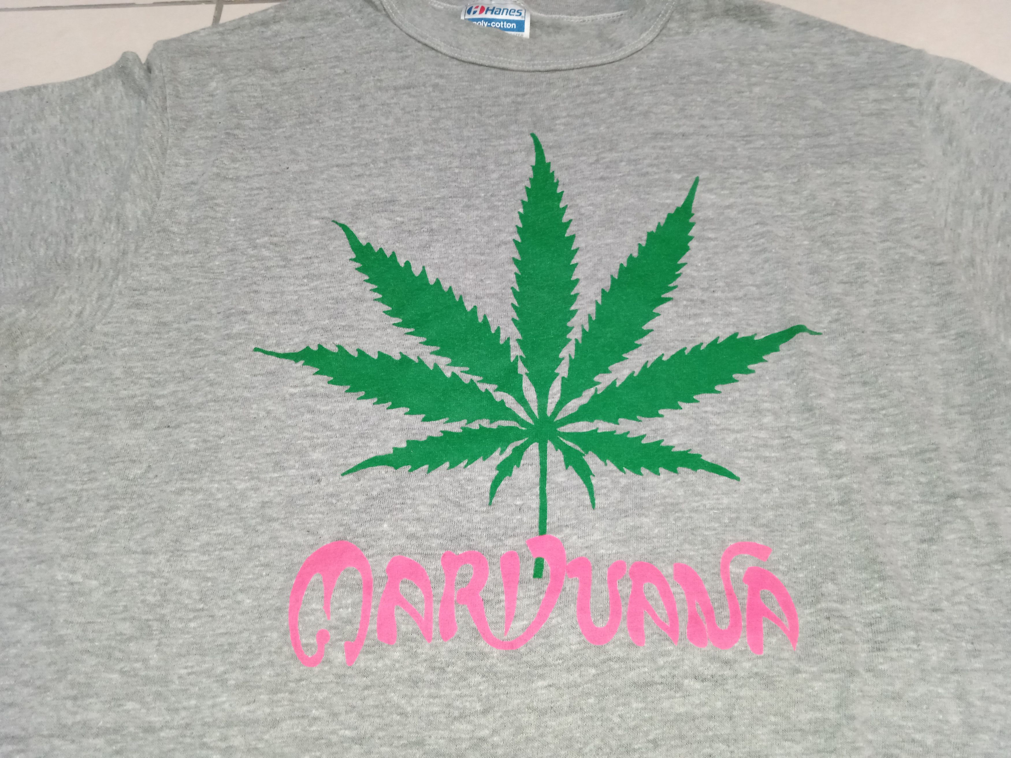 Other Vintage Marijuana T Shirt 90s Weed Size US L / EU 52-54 / 3 - 3 Thumbnail