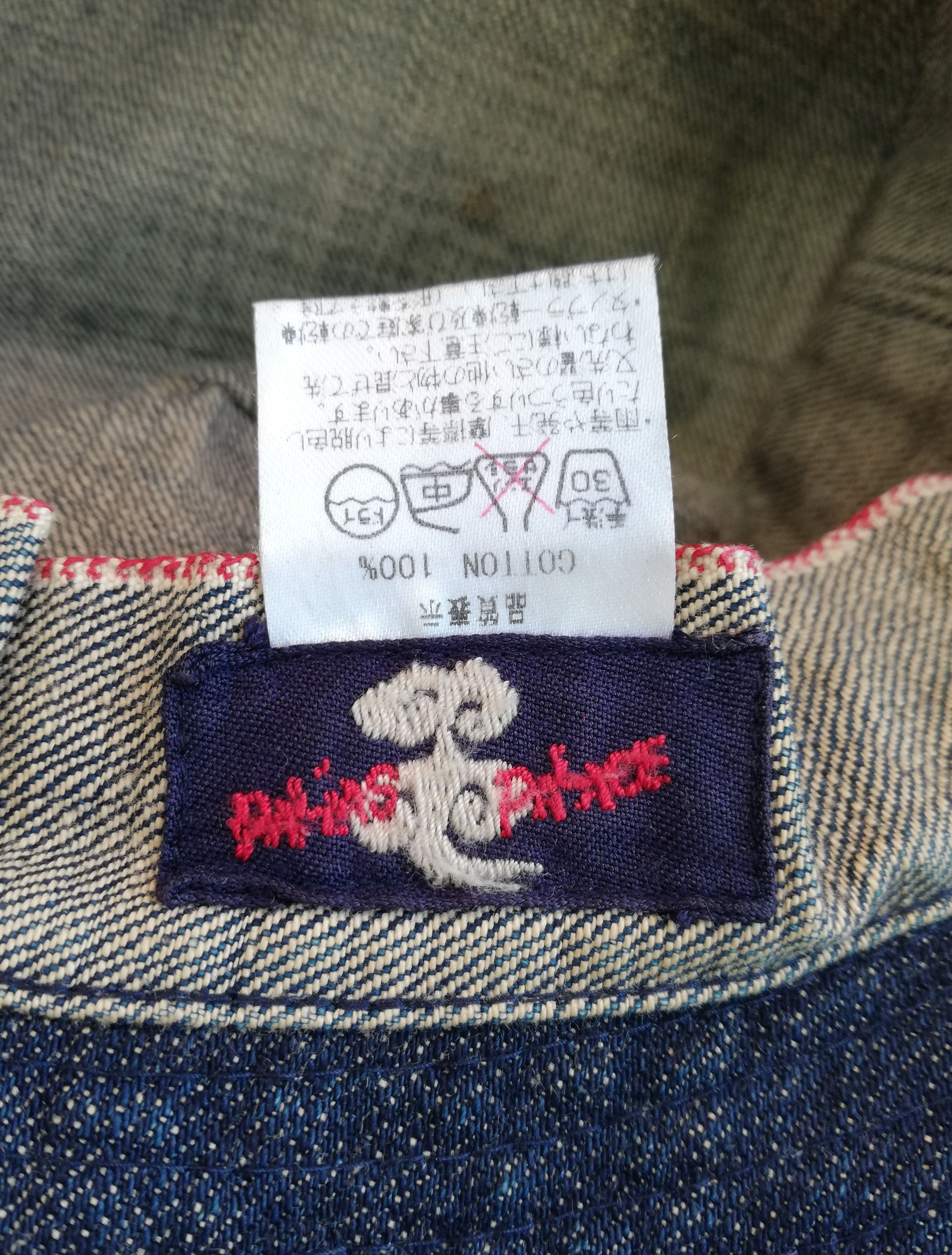 Indigo × Japanese Brand 🔥Very Rare Palias Palace 🇯🇵 Distressed Denim Bucket Hat Size ONE SIZE - 16 Thumbnail