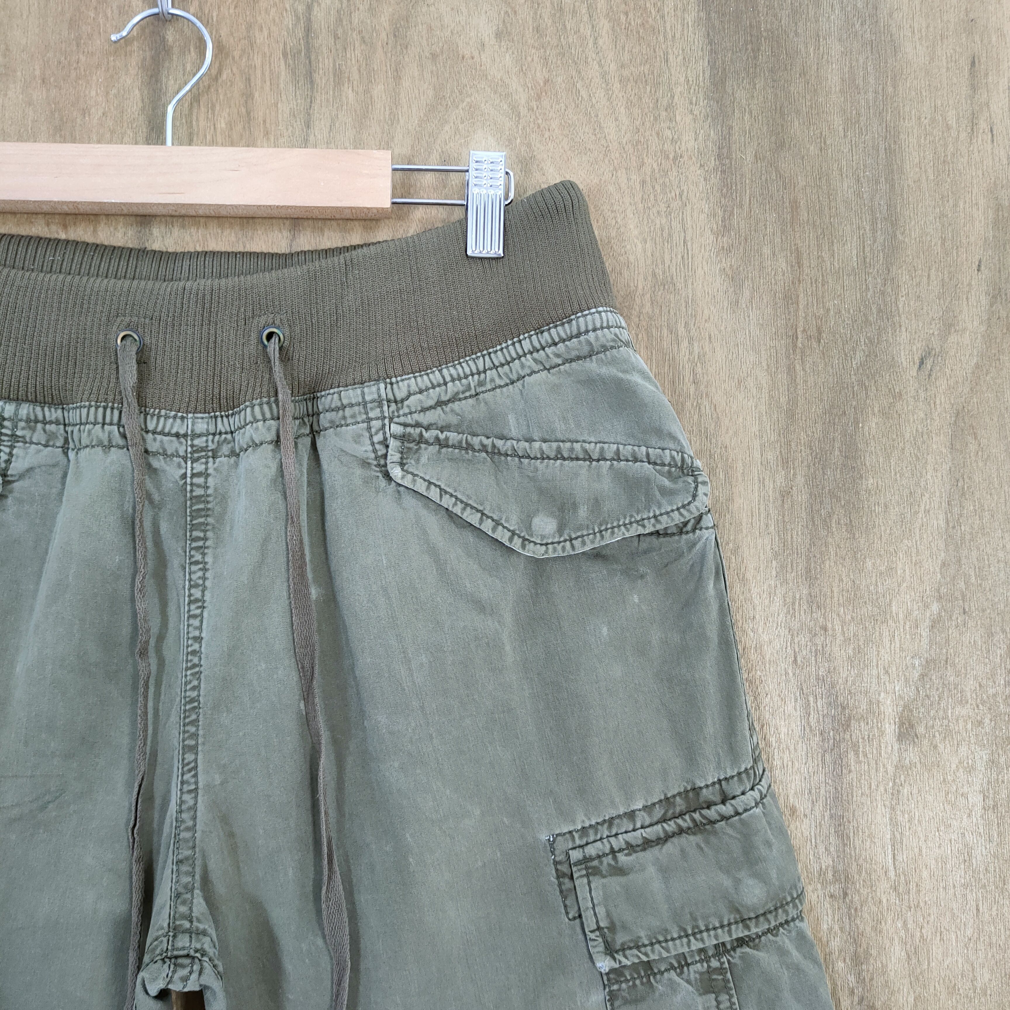 Japanese Brand VINTAGE GOA SPRING WAIST FADED CARGO PANTS Size US 32 / EU 48 - 6 Thumbnail