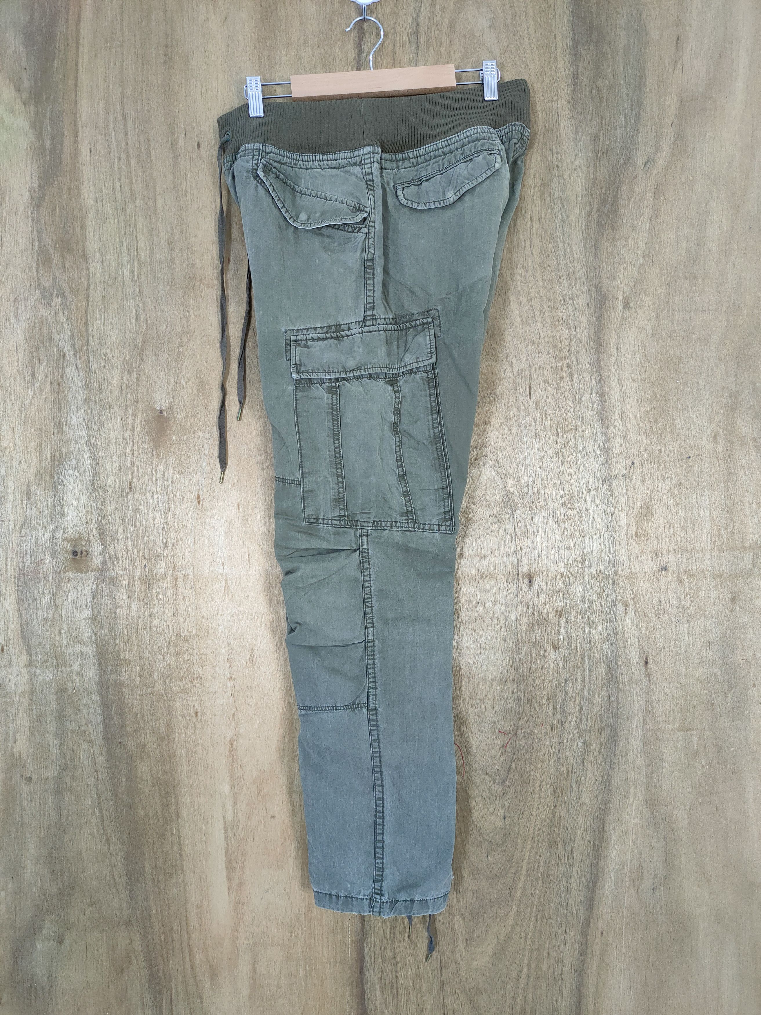 Japanese Brand VINTAGE GOA SPRING WAIST FADED CARGO PANTS Size US 32 / EU 48 - 12 Thumbnail