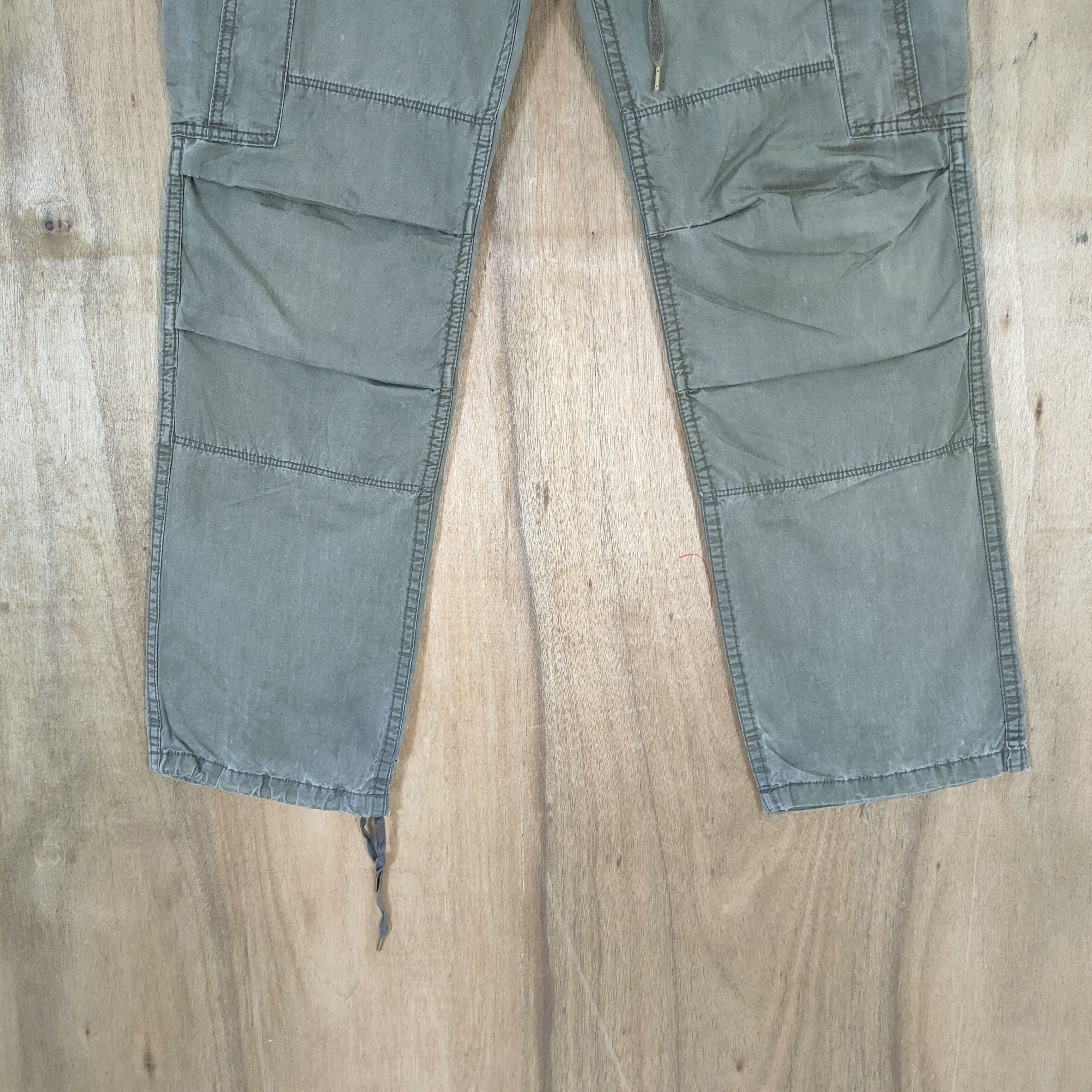 Japanese Brand VINTAGE GOA SPRING WAIST FADED CARGO PANTS Size US 32 / EU 48 - 3 Thumbnail