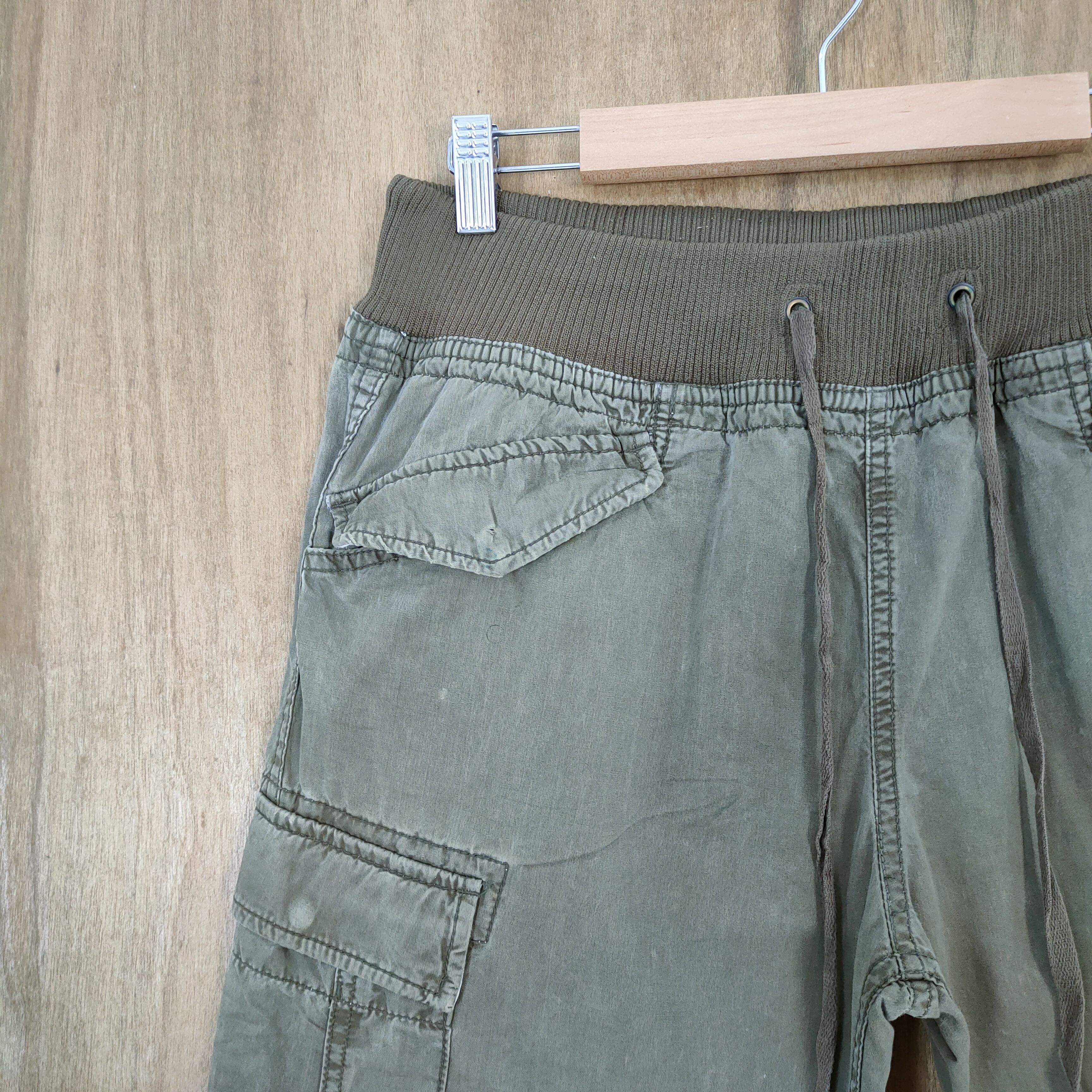 Japanese Brand VINTAGE GOA SPRING WAIST FADED CARGO PANTS Size US 32 / EU 48 - 5 Thumbnail