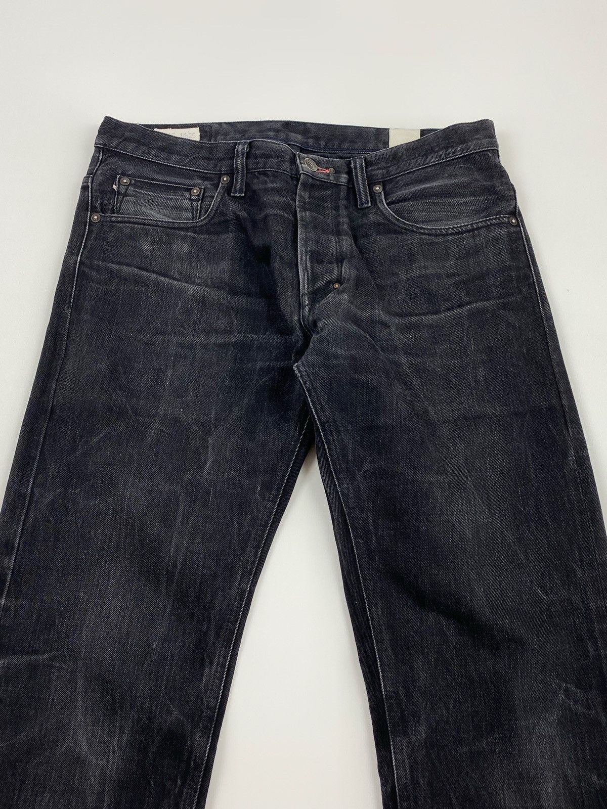 Salvage IMjiT 35020 Manufactus Salvage Washed Black Jeans Size US 33 - 4 Thumbnail