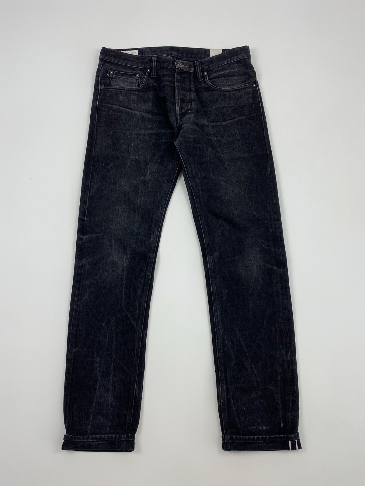 Salvage IMjiT 35020 Manufactus Salvage Washed Black Jeans Size US 33 - 3 Thumbnail