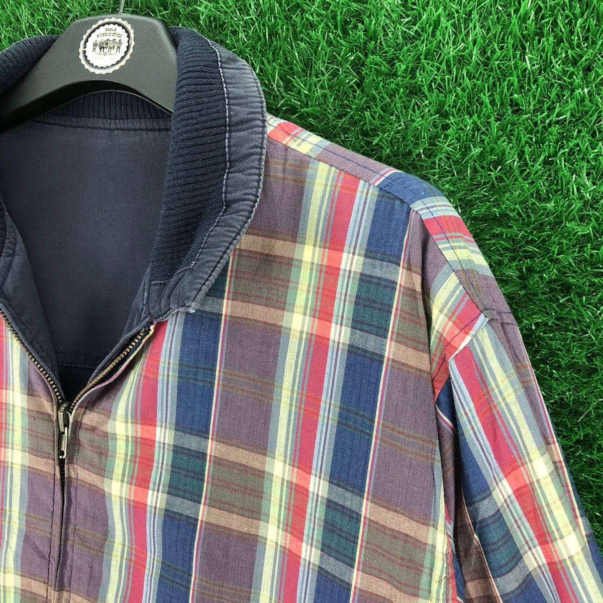 Japanese Brand Vintage 90's Jacket Reversible Workwear style Size US M / EU 48-50 / 2 - 2 Thumbnail