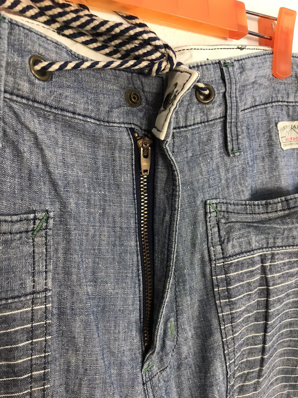 Edwin × Vintage Edwin Tokyo Japan Indigo Denim Short Pants Design Size US 31 - 5 Thumbnail