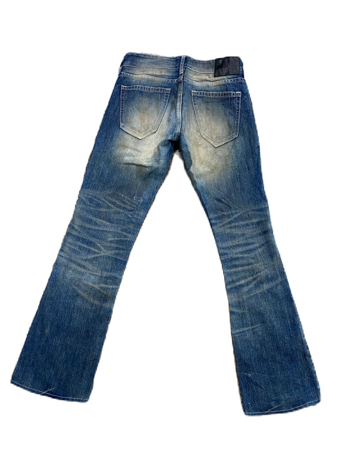 Junya Watanabe × Murder License FLARE PANTS THE MURDER LICENSE DENIM JAPANESE BRAND DISTRESS Size US 30 / EU 46 - 4 Thumbnail