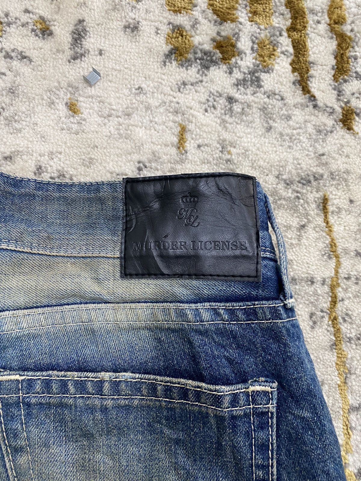 Junya Watanabe × Murder License FLARE PANTS THE MURDER LICENSE DENIM JAPANESE BRAND DISTRESS Size US 30 / EU 46 - 8 Thumbnail