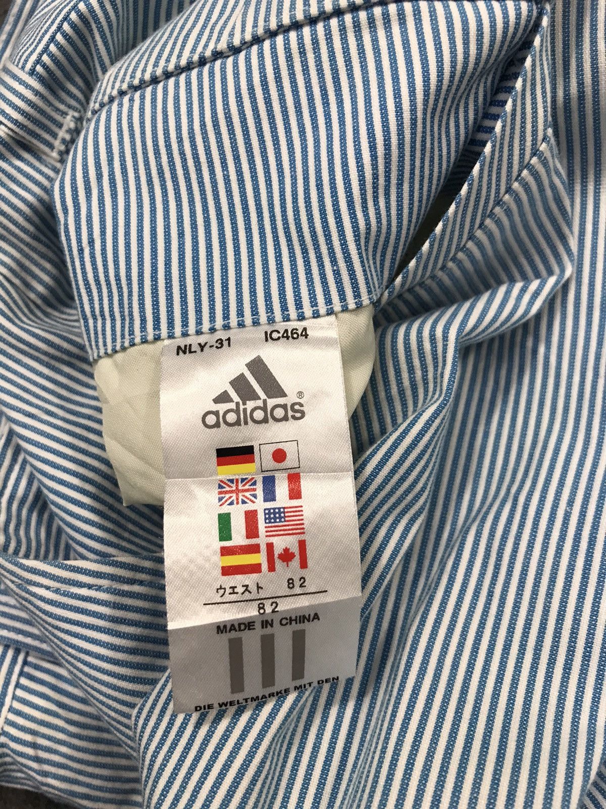 Adidas × Vintage Adidas Striped Tapered Striped Pants Straight Cut Athletic Size US 32 / EU 48 - 9 Thumbnail