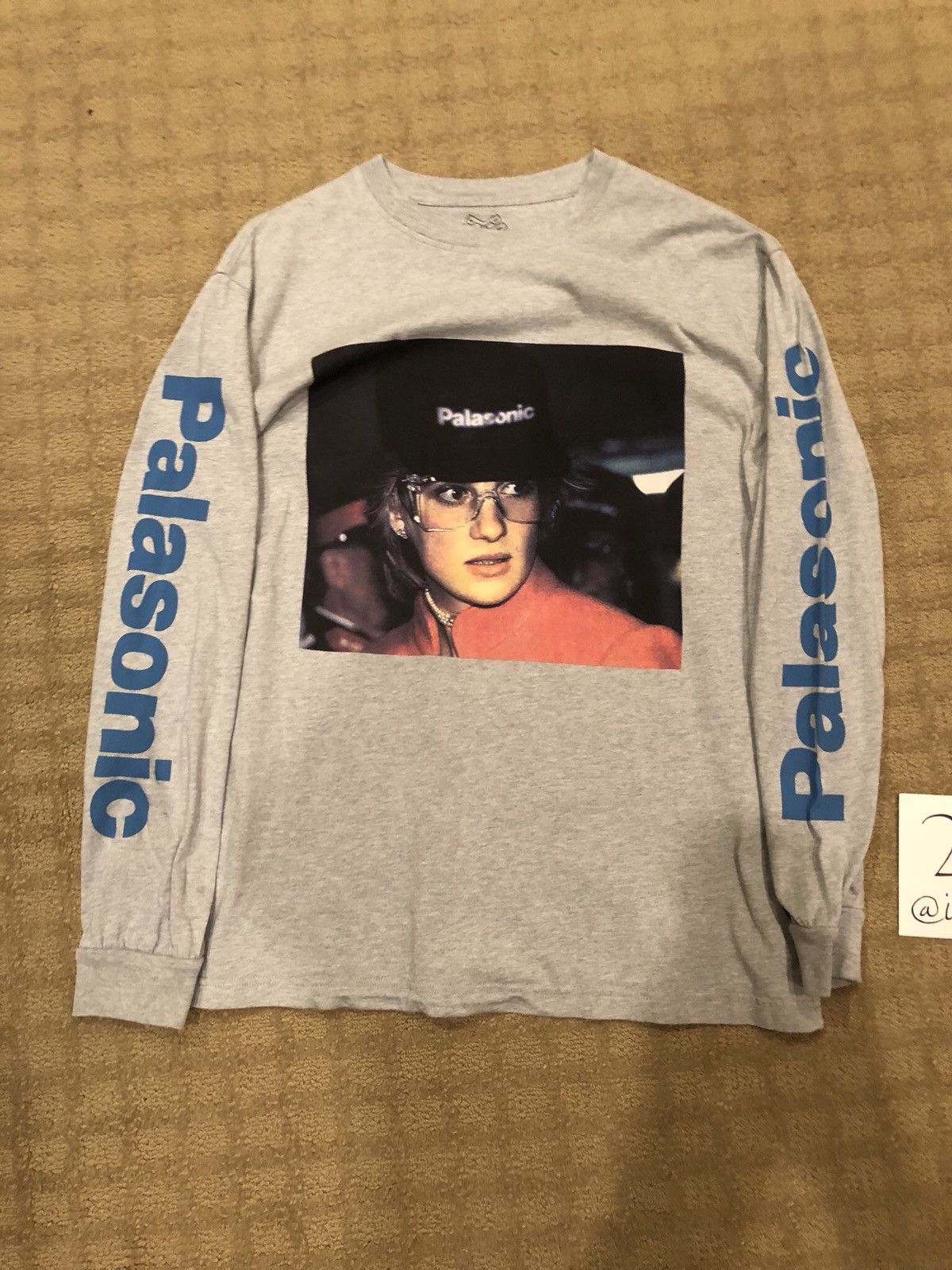 Palace Palasonic ダイアナプリントロングスリーブTシャツ Palace Palasonic Long Sleeve Tee Grey Princess Diana | Grailed