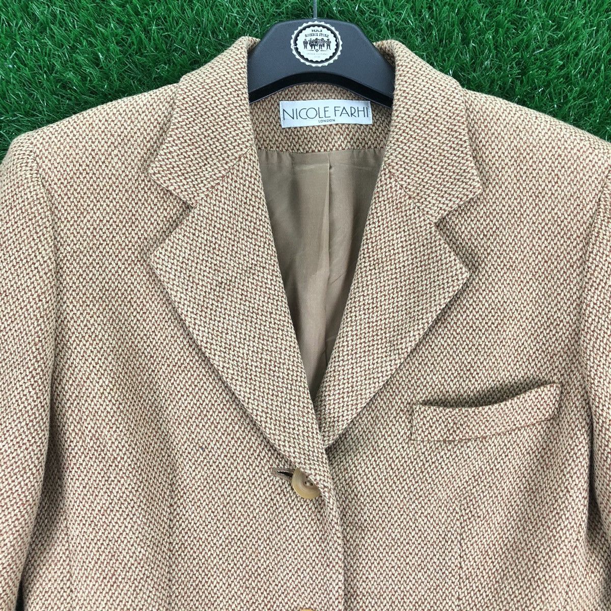 Unknown London Vintage 90's Nicole Farhi London Wool Blazer Coat For women Size S / US 4 / IT 40 - 7 Thumbnail