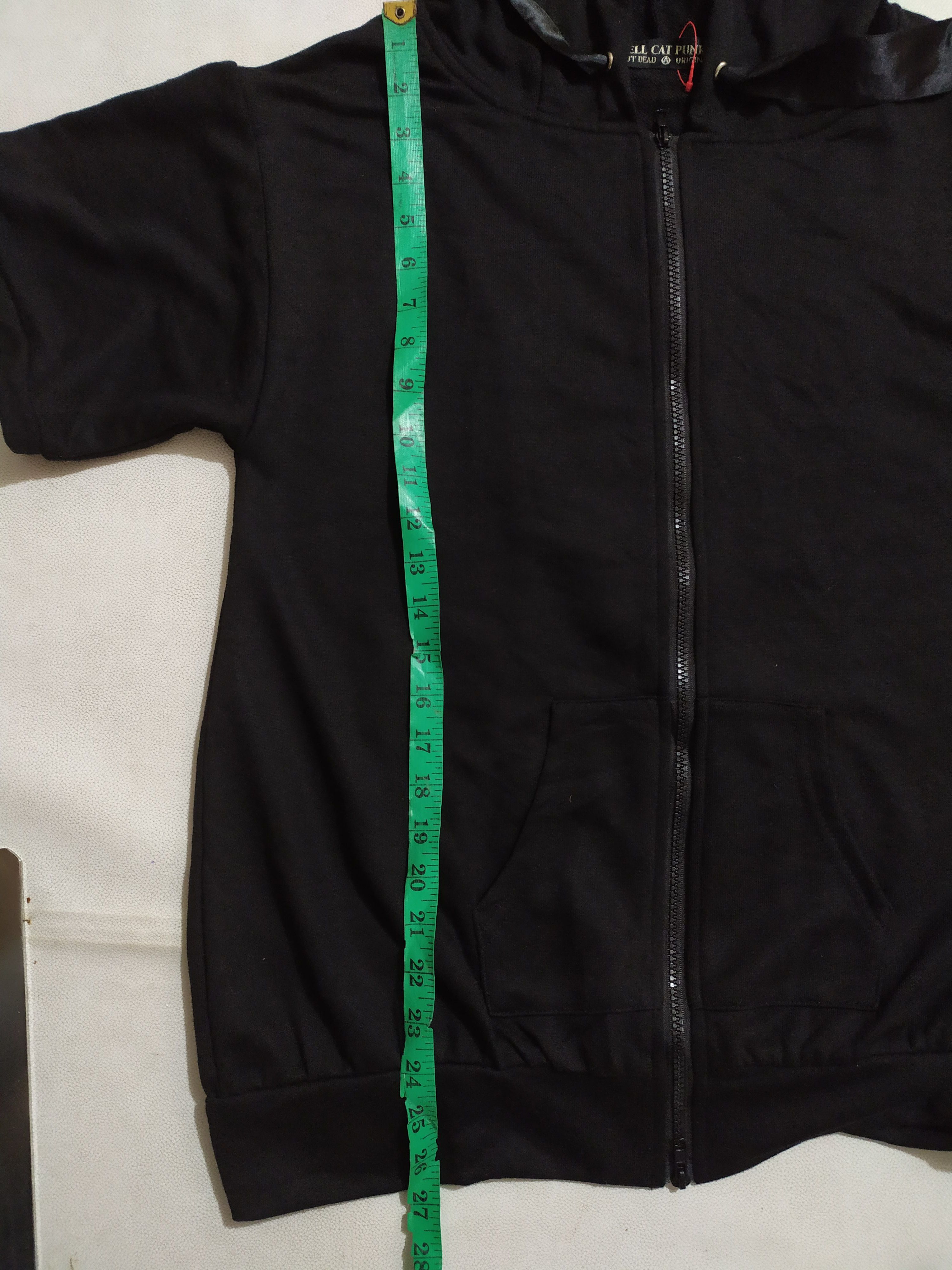 Japanese Brand 🔥Hell Cat Punk Japan Bunny Horn Devil Short Sleeve Hoodie Size US M / EU 48-50 / 2 - 8 Thumbnail