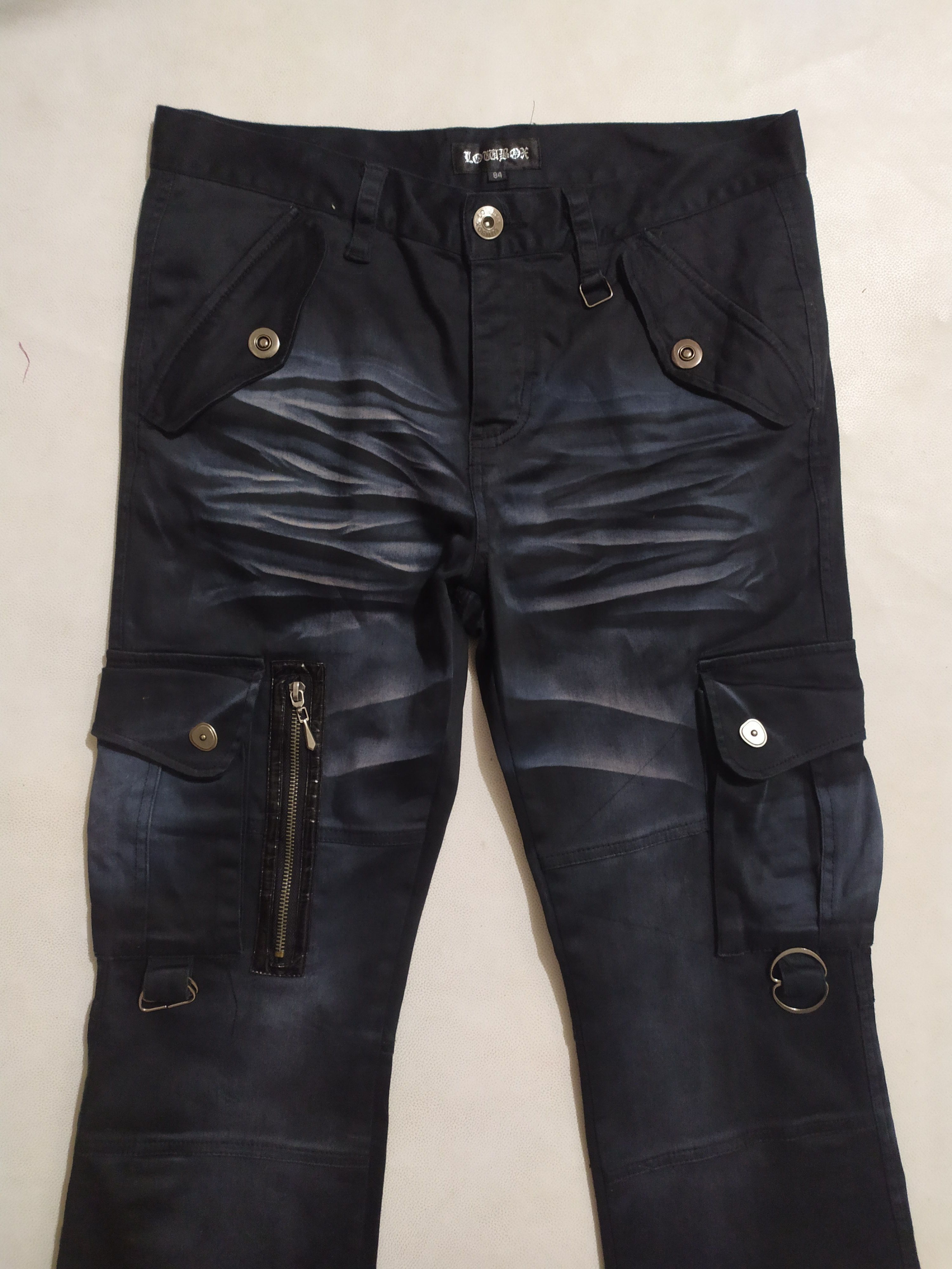Japanese Brand 🔥Lowbox Japan Cargo Multi Pocket Nice Colour Pants Size US 31 - 2 Thumbnail