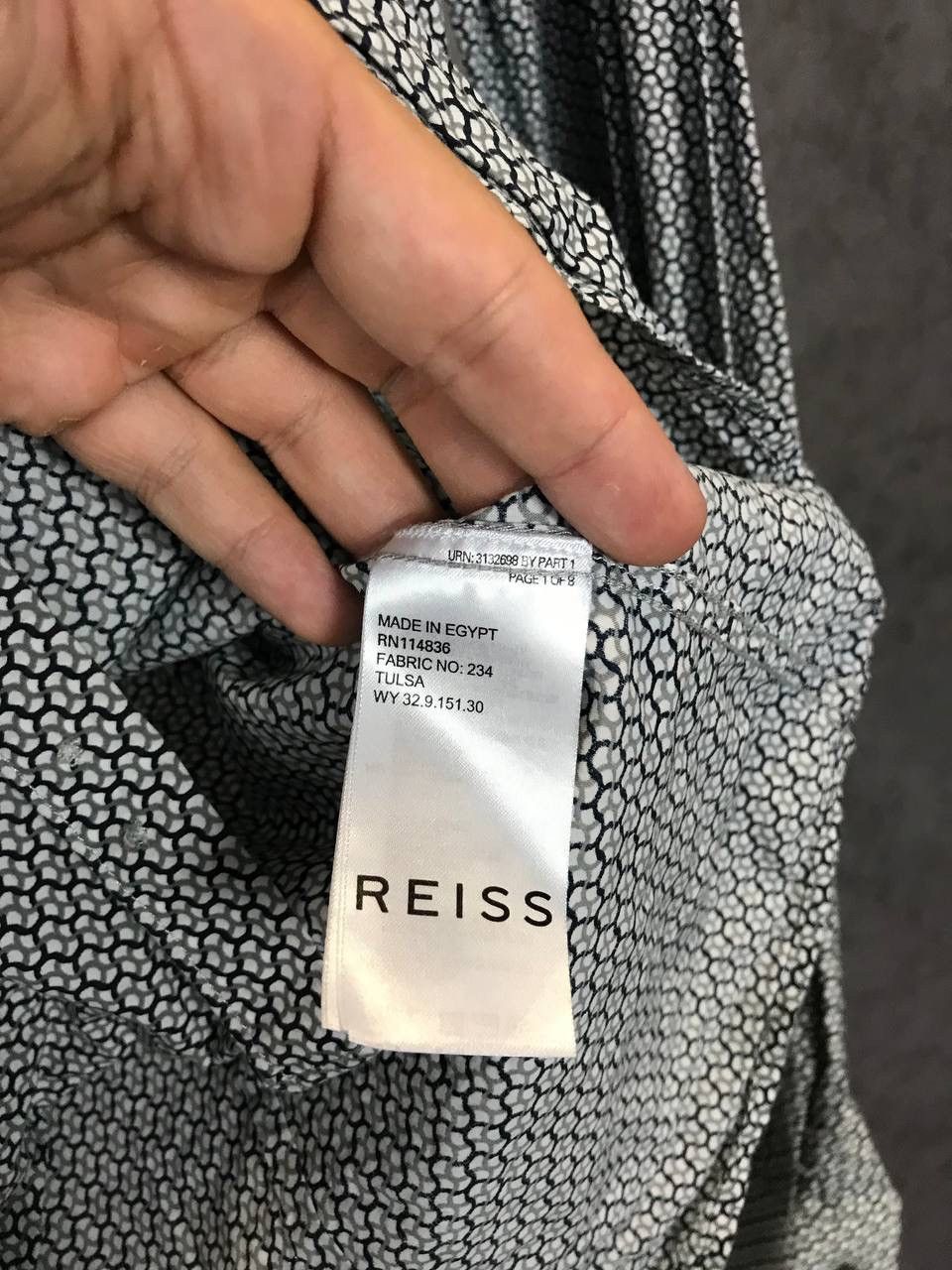 Reiss Reiss monogram shirt Size US S / EU 44-46 / 1 - 5 Thumbnail