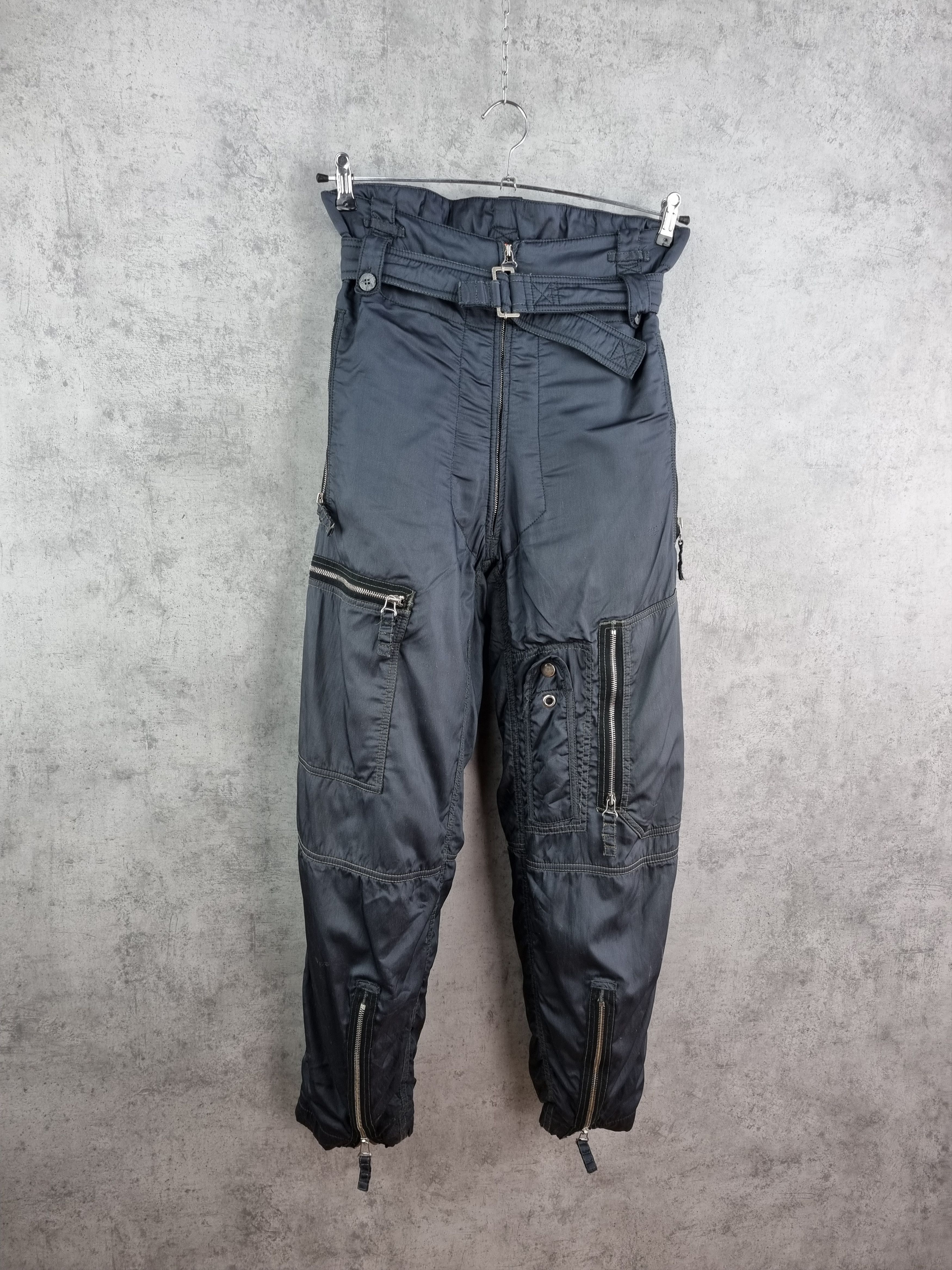 Japanese Brand 90s JET SET Aviator Military Ski Pants RICK OWENS style Size US 30 / EU 46 - 1 Thumbnail