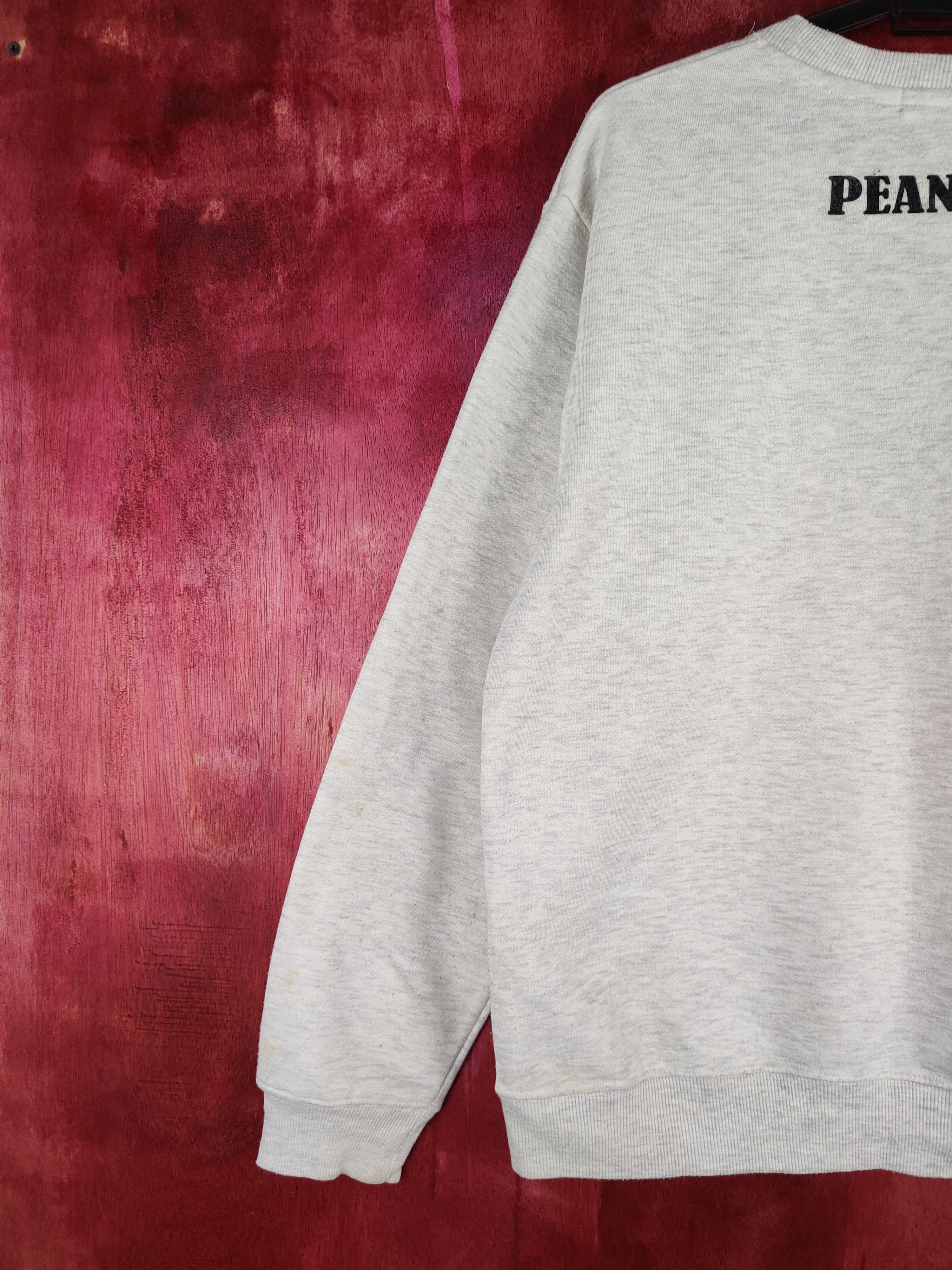 Japanese Brand Peanuts Gray/White Snoopy Sweatshirt #185B Size L / US 10 / IT 46 - 9 Thumbnail