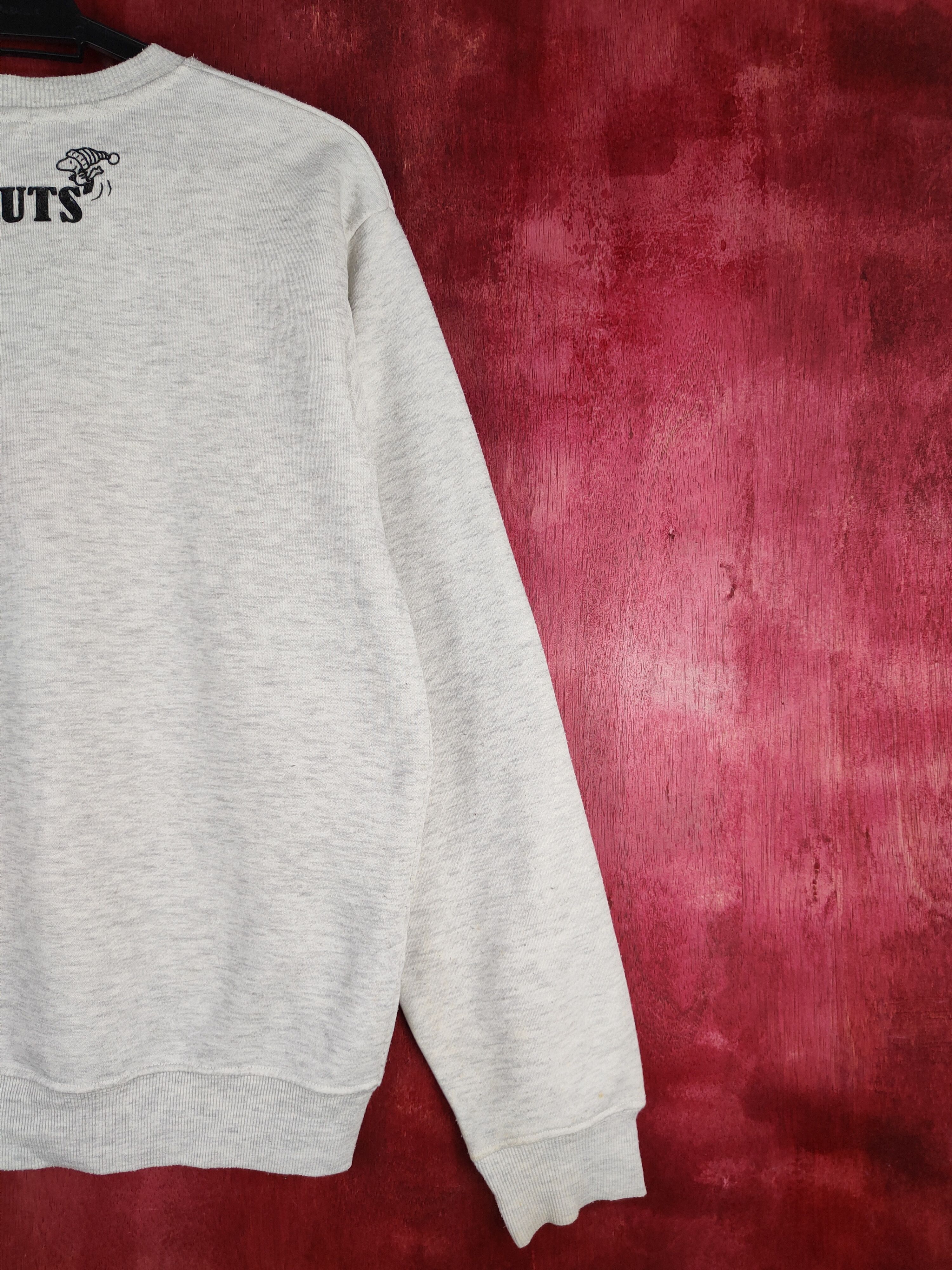 Japanese Brand Peanuts Gray/White Snoopy Sweatshirt #185B Size L / US 10 / IT 46 - 10 Thumbnail