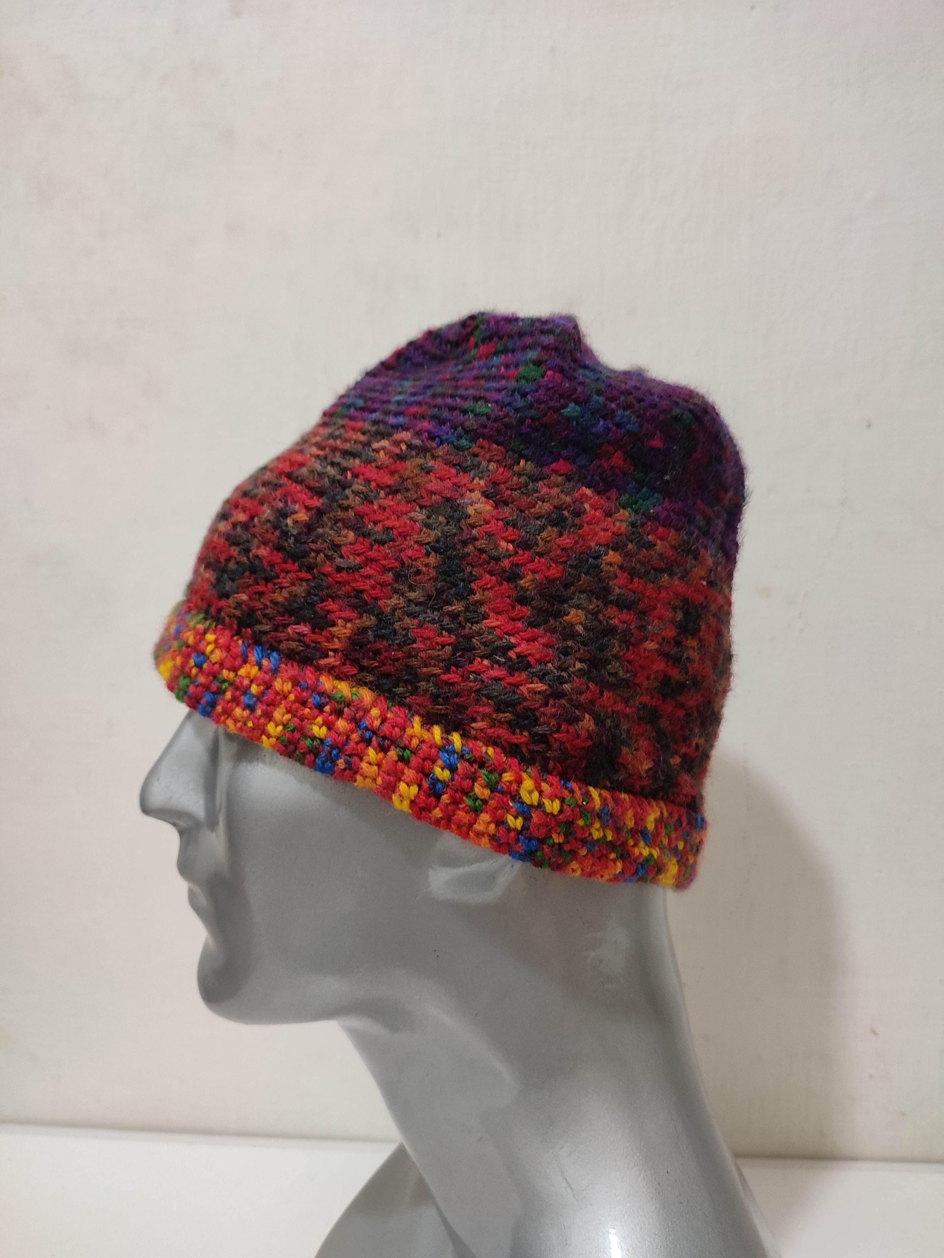 Other 🔥Unknown Multicolour Knitted Beanie Hats Size ONE SIZE - 3 Thumbnail