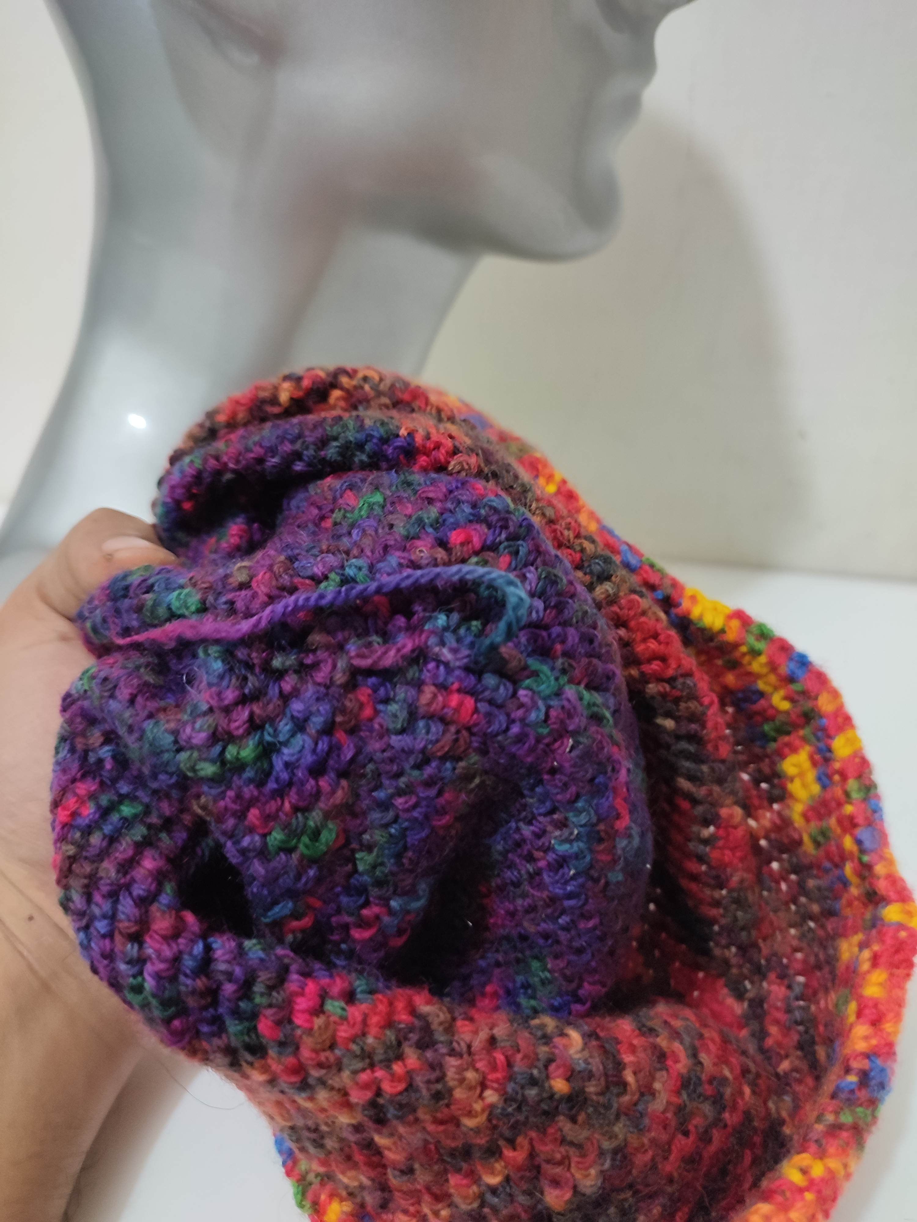 Other 🔥Unknown Multicolour Knitted Beanie Hats Size ONE SIZE - 6 Thumbnail