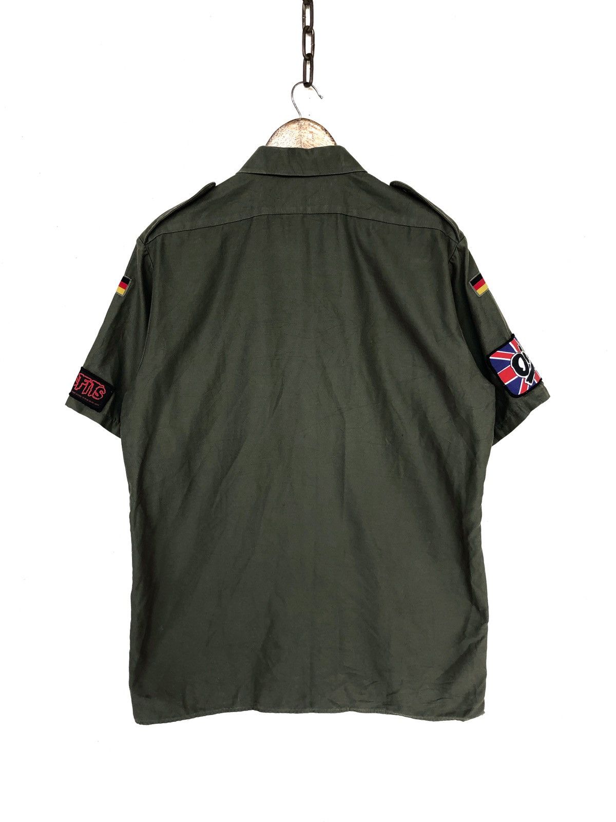 Misfits SUPER RARE‼️80s 🇩🇪 x Misfits Oi! Patches Military Shirt Size US L / EU 52-54 / 3 - 5 Thumbnail
