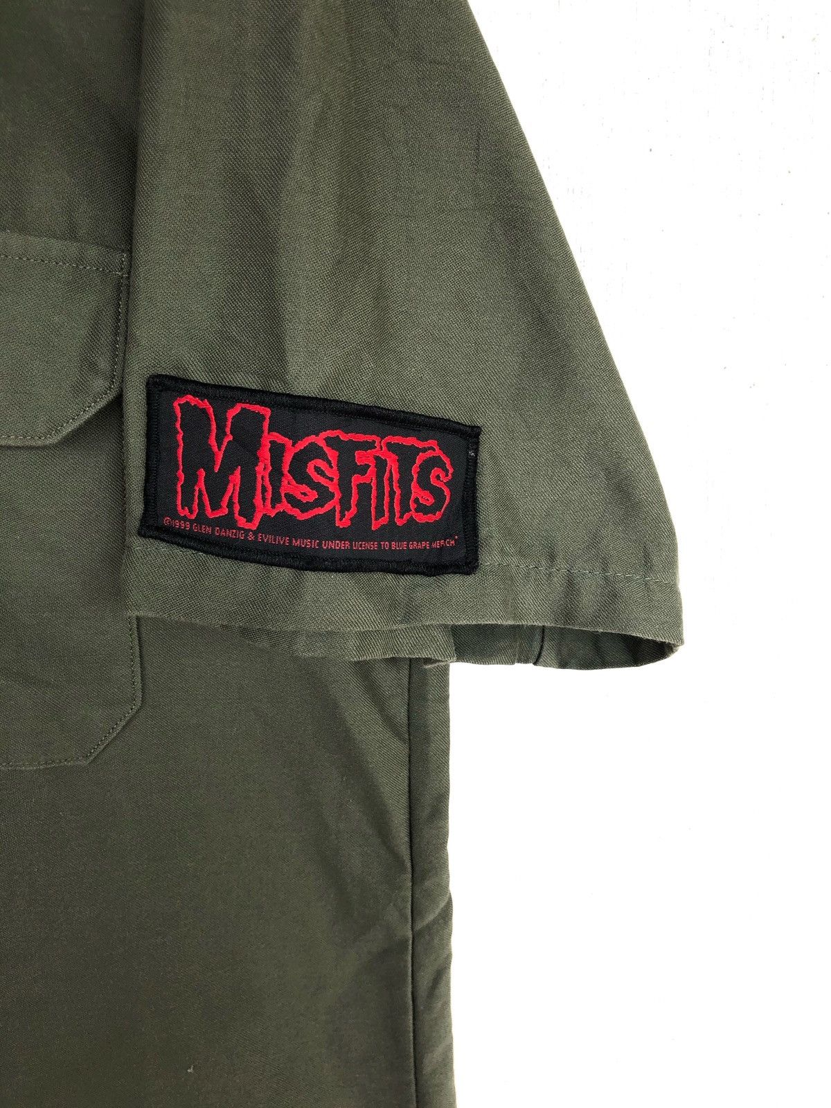 Misfits SUPER RARE‼️80s 🇩🇪 x Misfits Oi! Patches Military Shirt Size US L / EU 52-54 / 3 - 4 Thumbnail