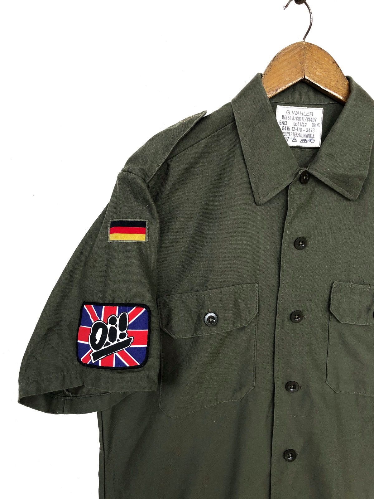 Misfits SUPER RARE‼️80s 🇩🇪 x Misfits Oi! Patches Military Shirt Size US L / EU 52-54 / 3 - 3 Thumbnail