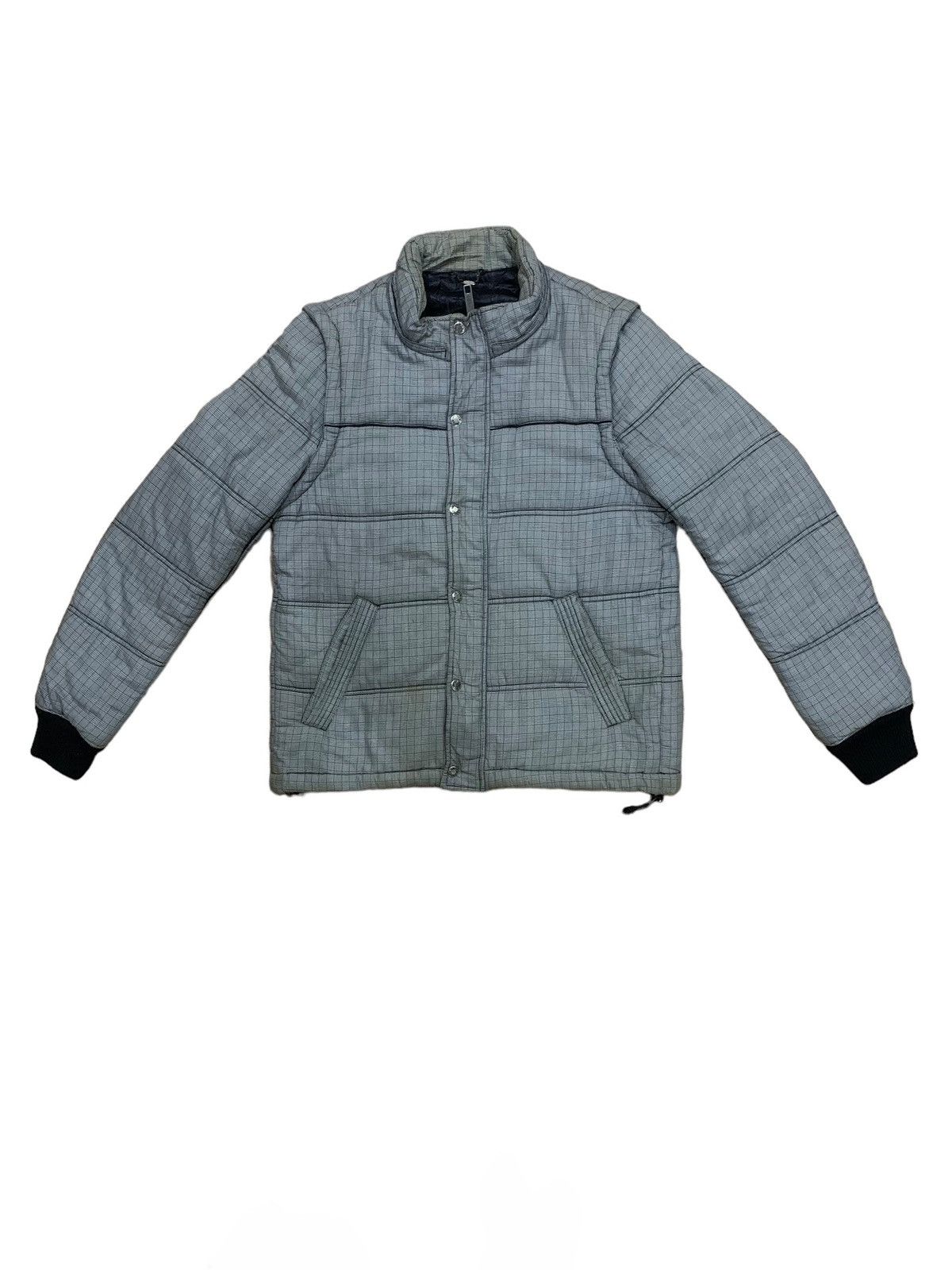image of If Six Was Nine x Tracey Vest Vintage Japanese Junmen Puffer Vest / Jacket in Grey (Size Medium)