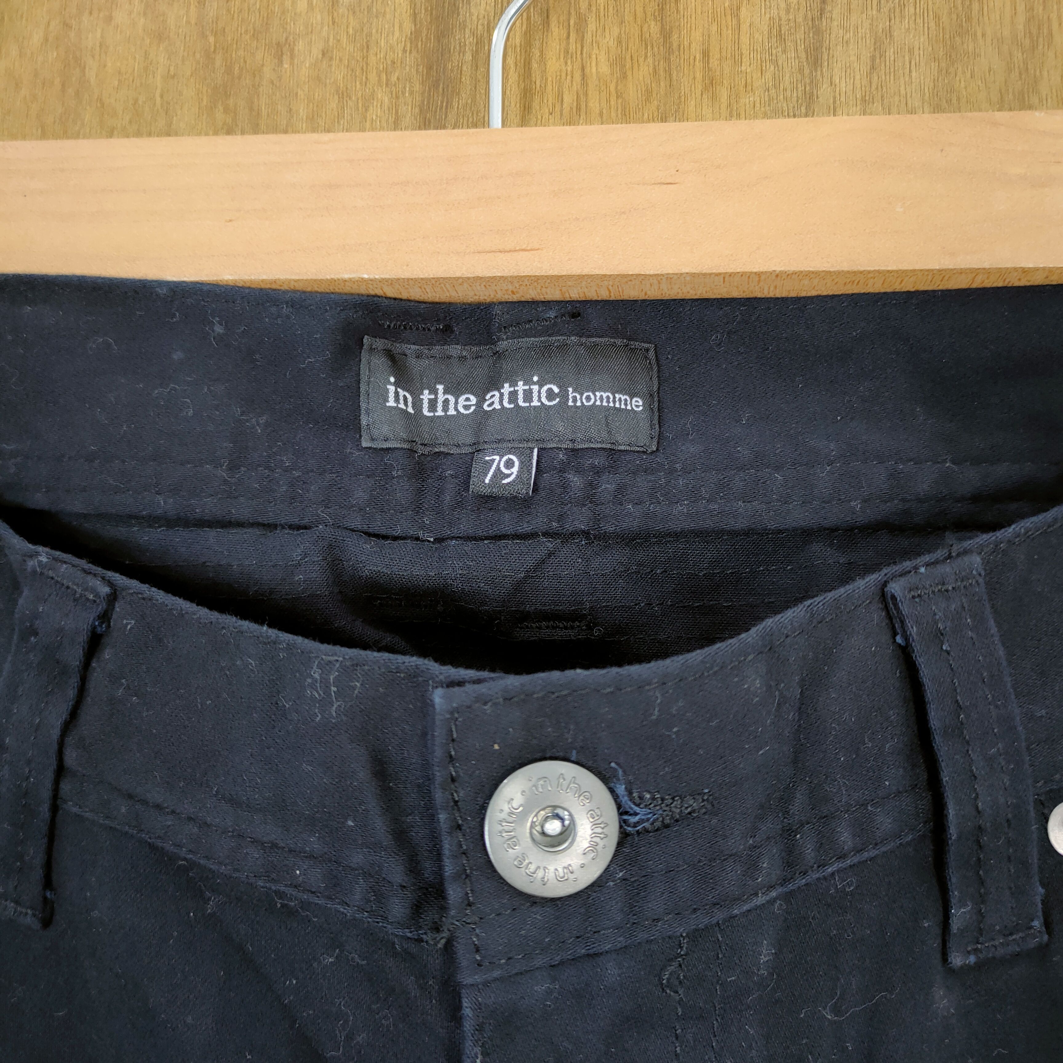 In The Attic VINTAGE IN THE ATTIC BLACK CARGO PANTS Size US 32 / EU 48 - 7 Thumbnail