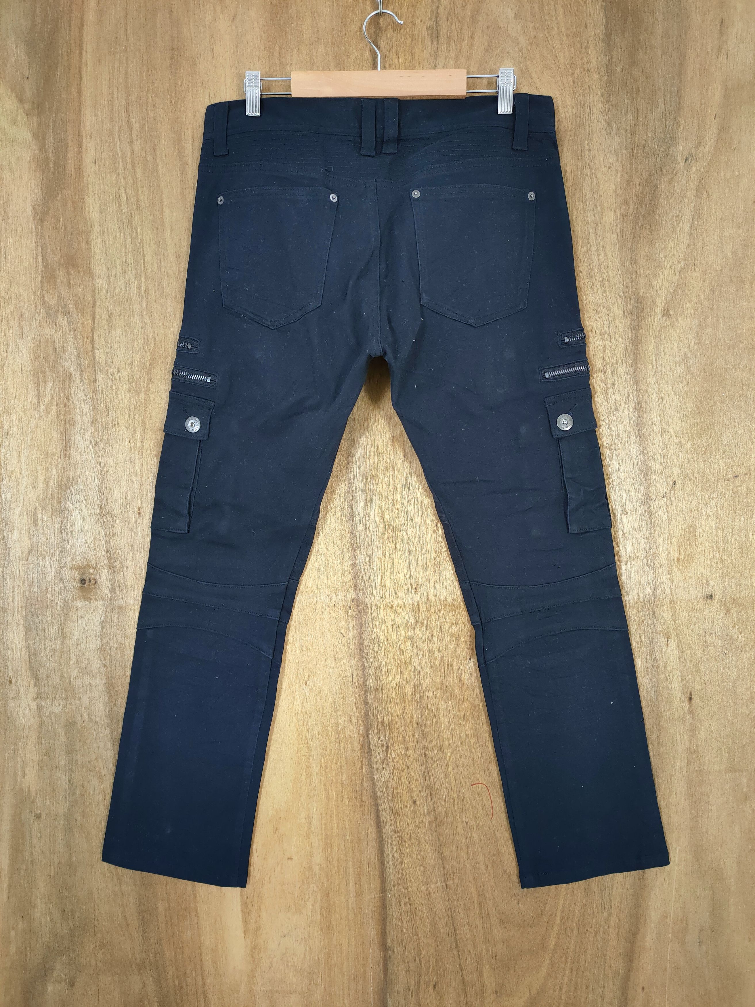 In The Attic VINTAGE IN THE ATTIC BLACK CARGO PANTS Size US 32 / EU 48 - 8 Thumbnail