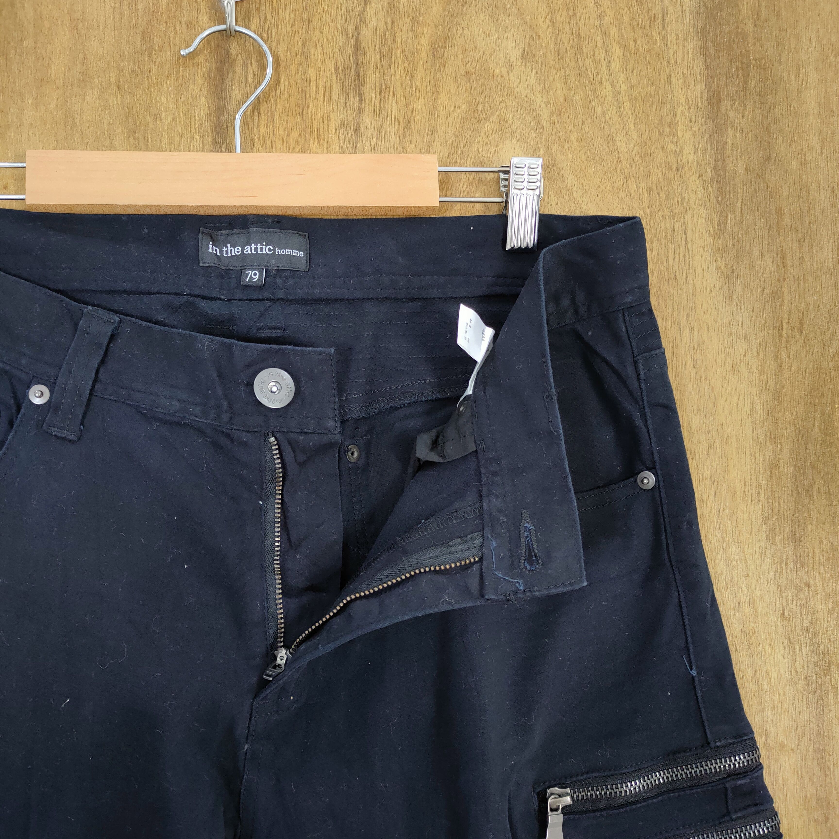 In The Attic VINTAGE IN THE ATTIC BLACK CARGO PANTS Size US 32 / EU 48 - 11 Thumbnail