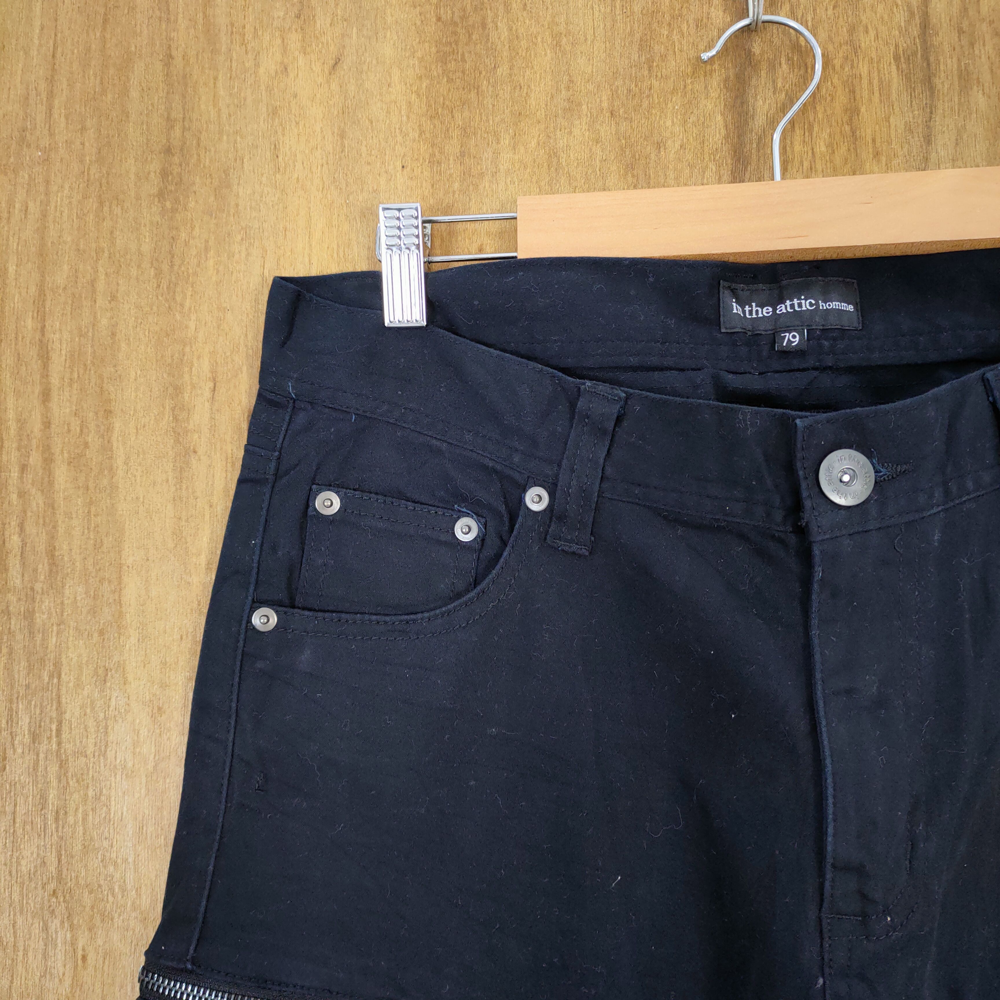 In The Attic VINTAGE IN THE ATTIC BLACK CARGO PANTS Size US 32 / EU 48 - 5 Thumbnail