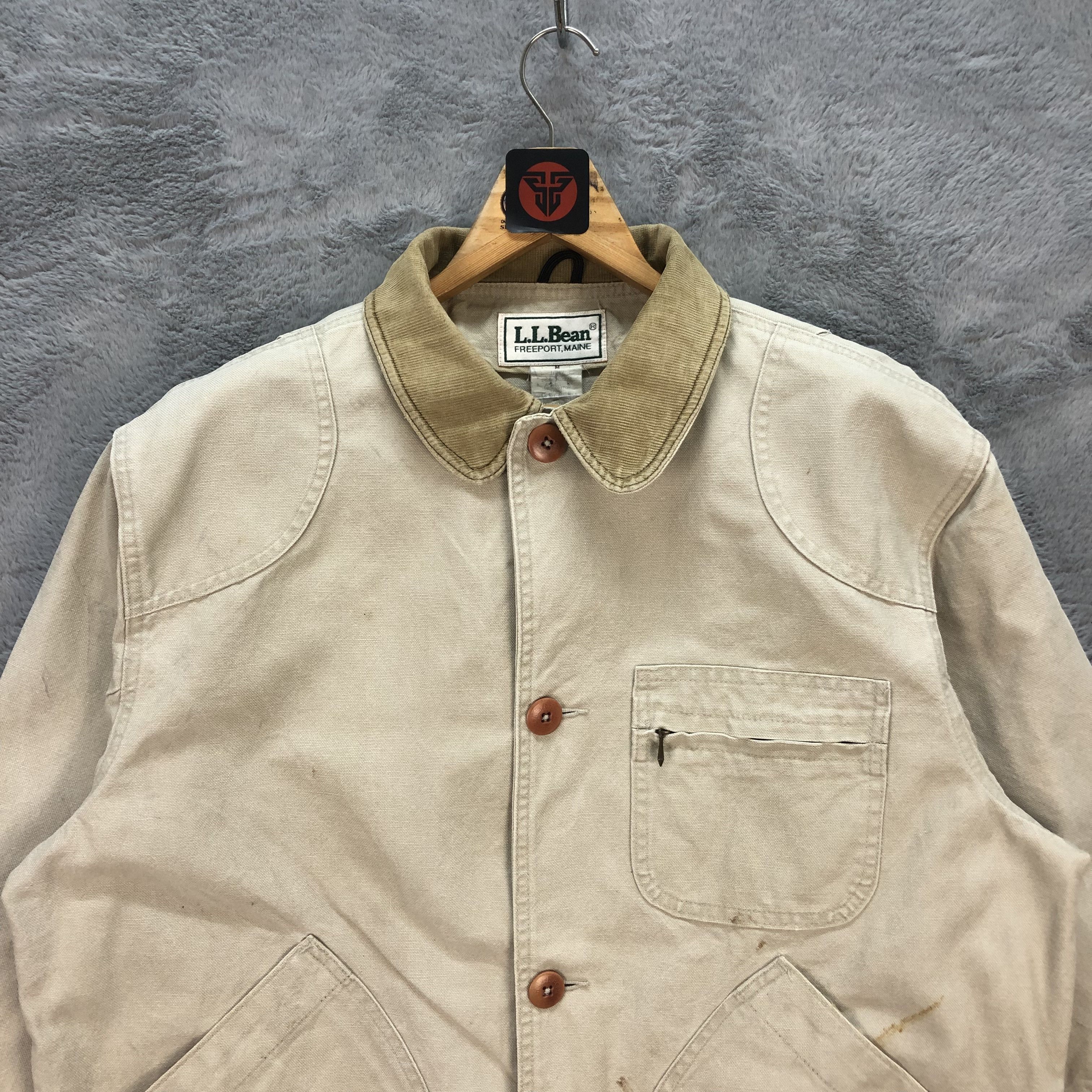 L.L. Bean Vintage Distress Trashed L.L. Bean Chore Jacket #6276-58 Size US M / EU 48-50 / 2 - 2 Thumbnail
