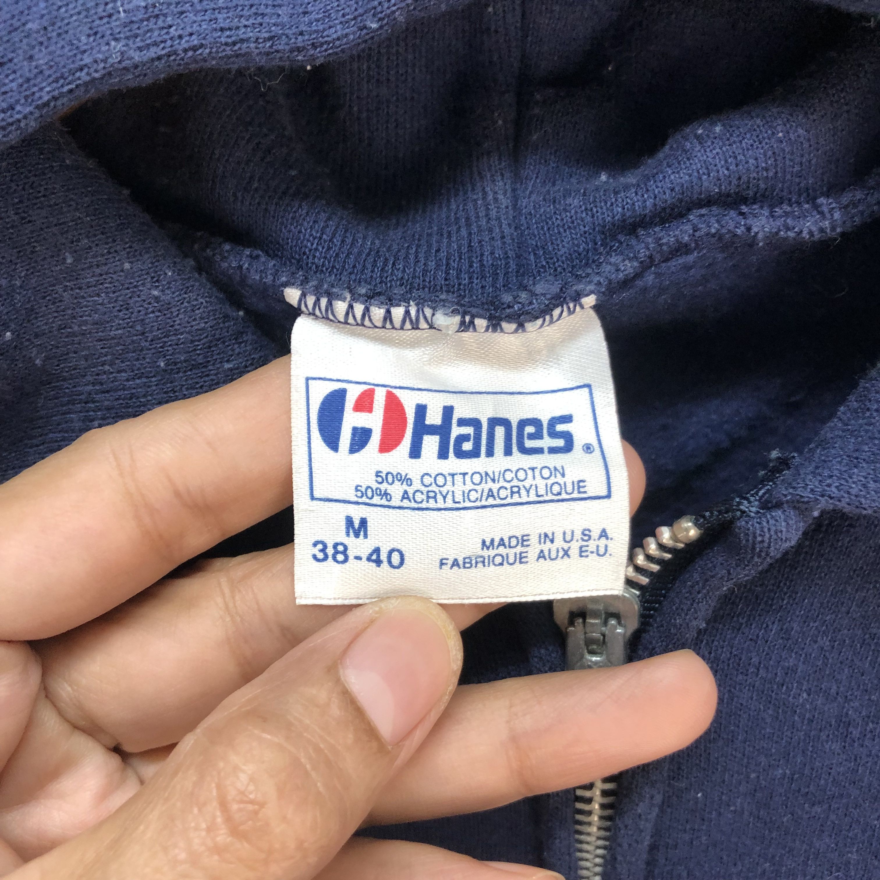 Hanes Vintage Plain Hoodies Hanes 5050 Made in USA #6283-58 Size US M / EU 48-50 / 2 - 7 Thumbnail