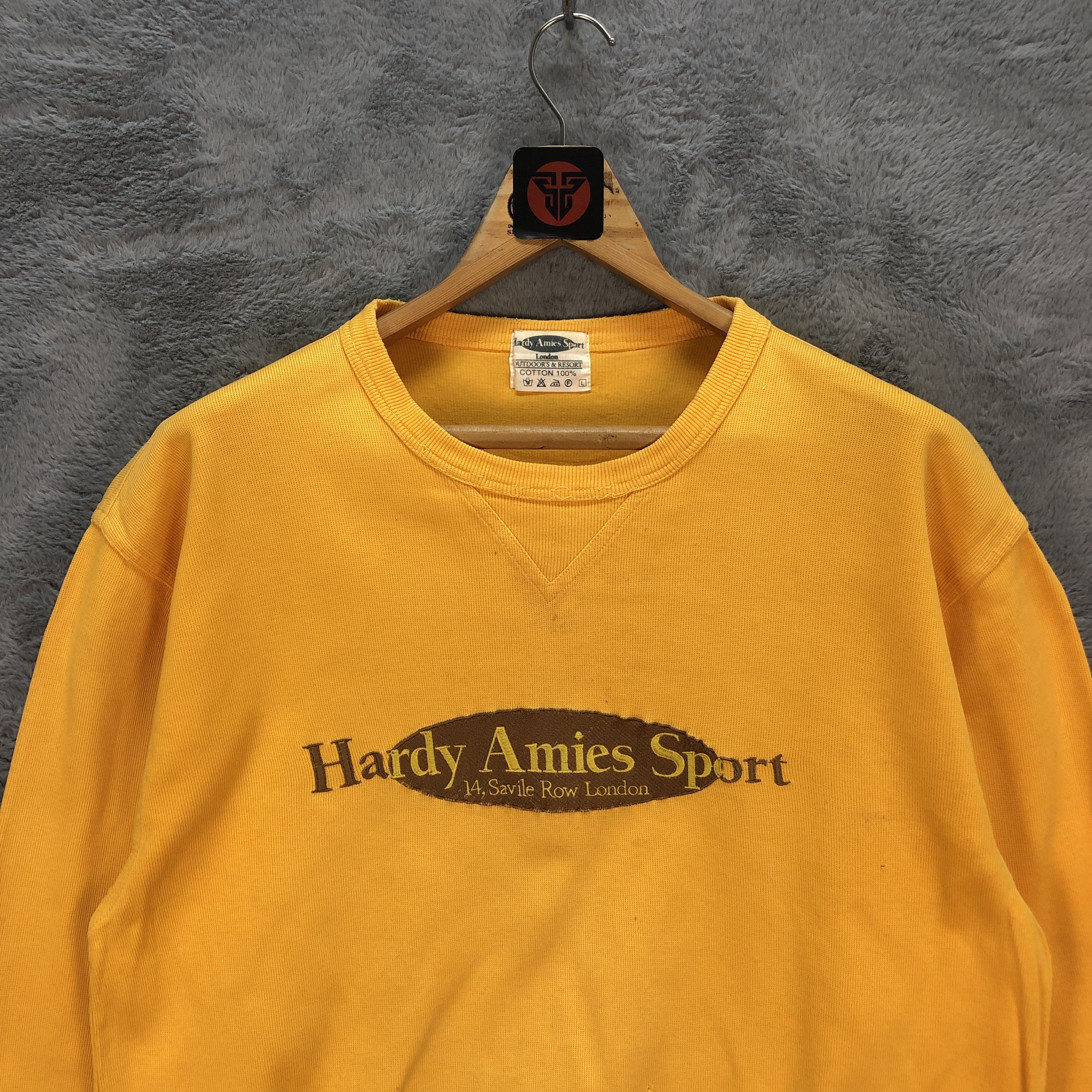 Hardy Amies Trashed Hardy Amies Sport Big Logo Sweatshirts #6282-58 Size US L / EU 52-54 / 3 - 2 Thumbnail