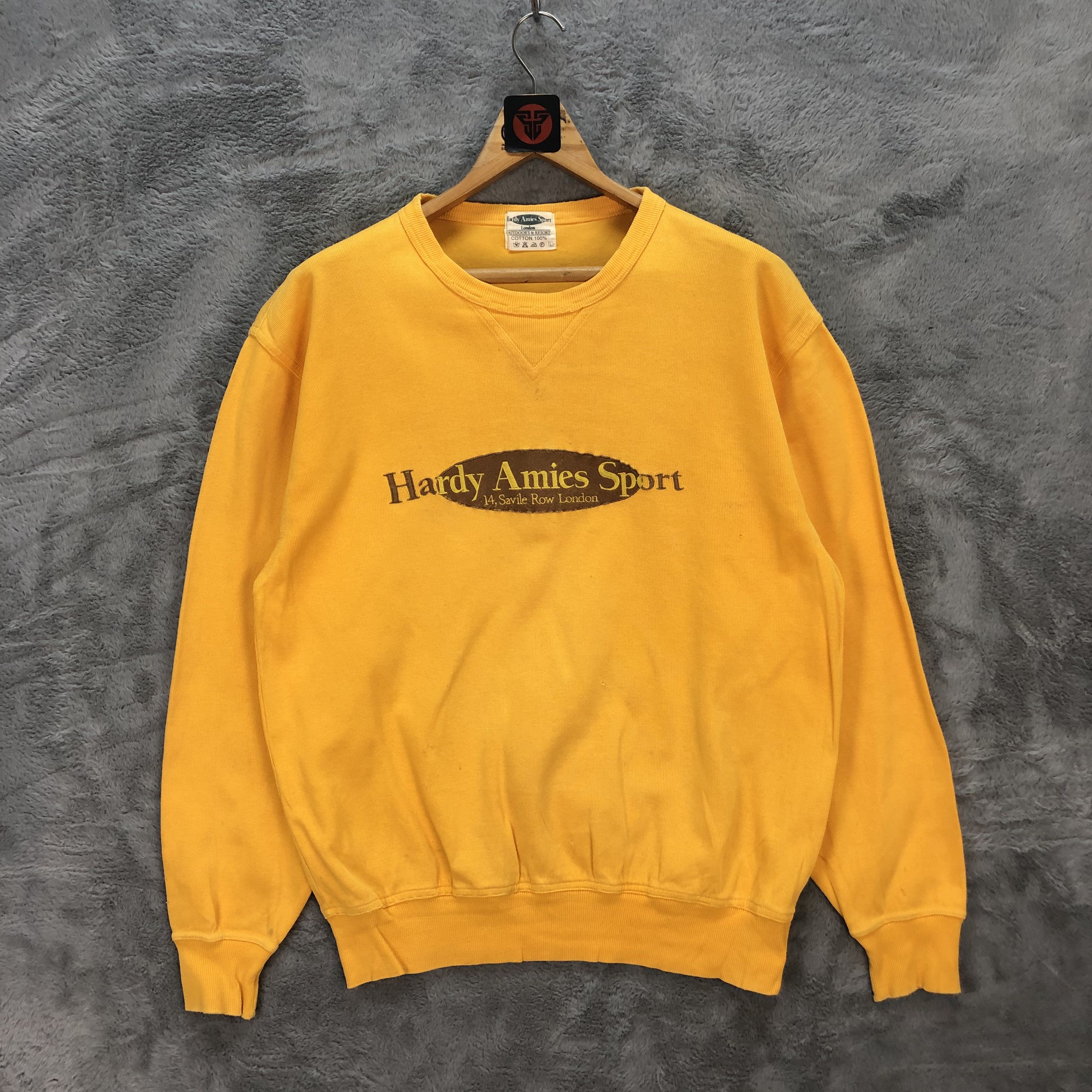 Hardy Amies Trashed Hardy Amies Sport Big Logo Sweatshirts #6282-58 Size US L / EU 52-54 / 3 - 1 Thumbnail