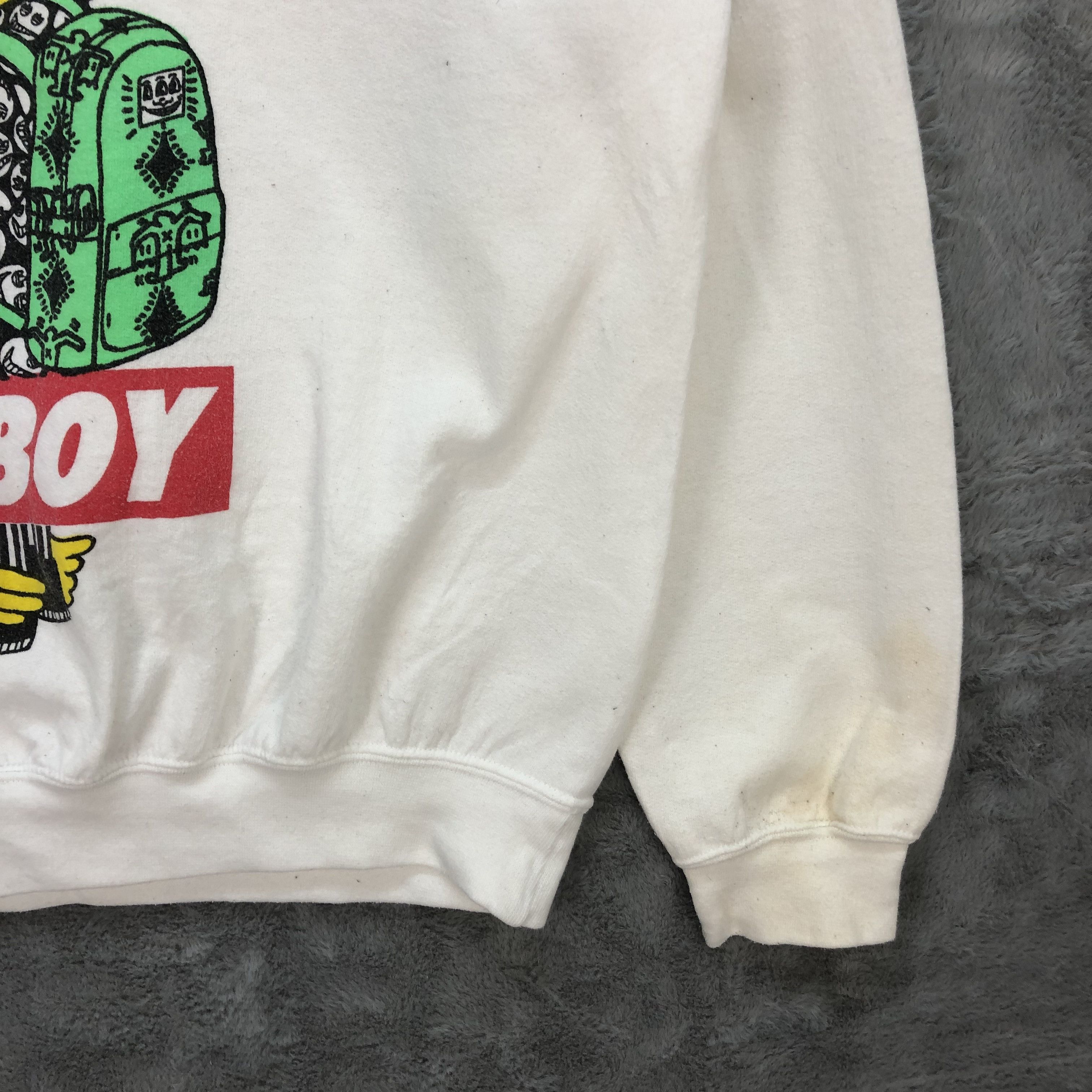 The Simpsons RARE Y2K Bart Simpson Streetwear Fashion Sweatshirt #6280-58 Size US M / EU 48-50 / 2 - 6 Thumbnail