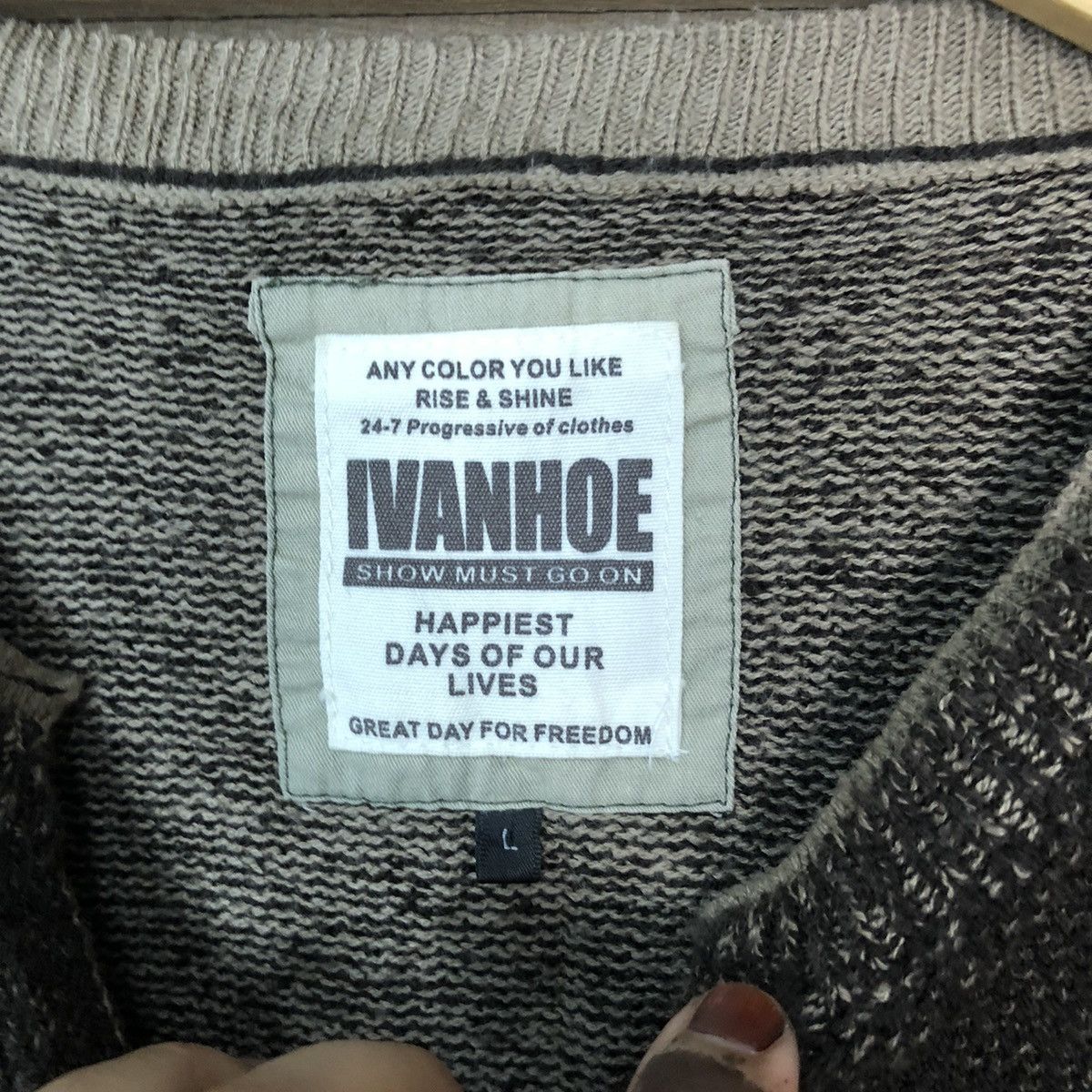 Homespun Knitwear × Japanese Brand × Vintage Ivan Hoe Dark Brown Knitwear sweatshirt #5533 Size L / US 10 / IT 46 - 7 Thumbnail