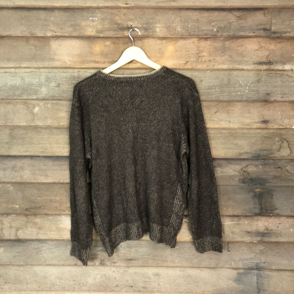 Homespun Knitwear × Japanese Brand × Vintage Ivan Hoe Dark Brown Knitwear sweatshirt #5533 Size L / US 10 / IT 46 - 9 Thumbnail
