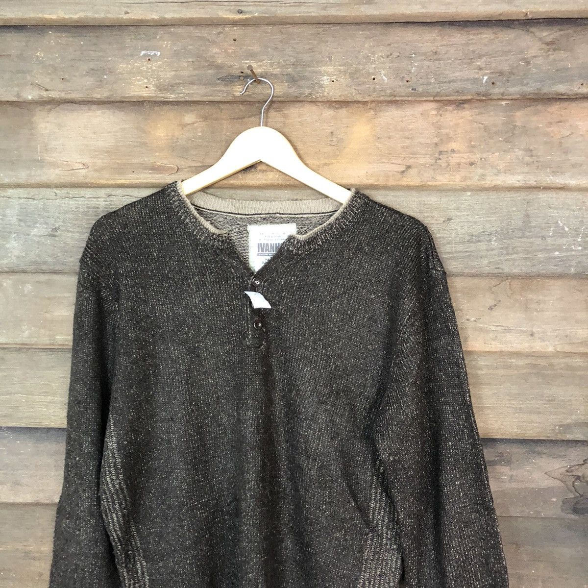 Homespun Knitwear × Japanese Brand × Vintage Ivan Hoe Dark Brown Knitwear sweatshirt #5533 Size L / US 10 / IT 46 - 2 Thumbnail