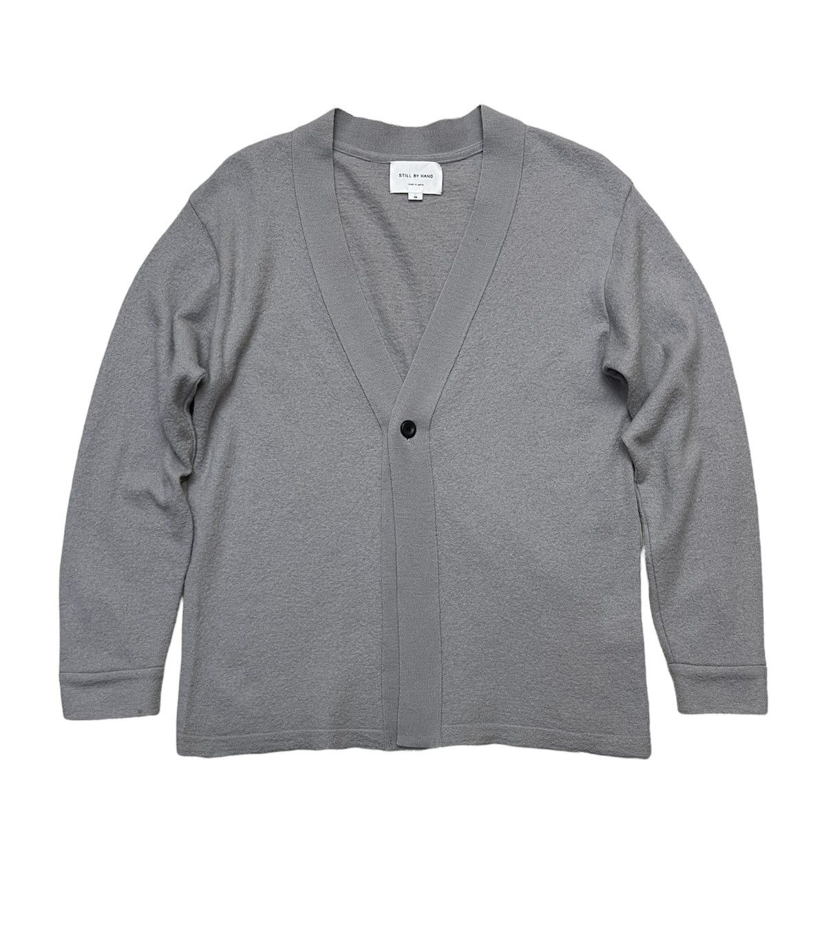 image of Still By Hand Wool Knitted Kurt Cobain Style Cardigan, Men's (Size Medium)