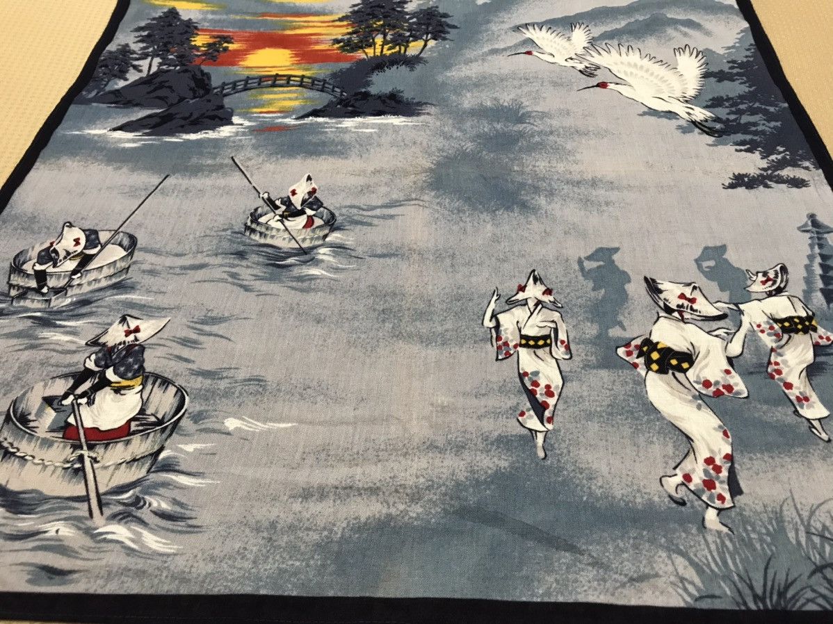 Japanese Brand japanese traditional bandana handkerchief Size ONE SIZE - 5 Thumbnail