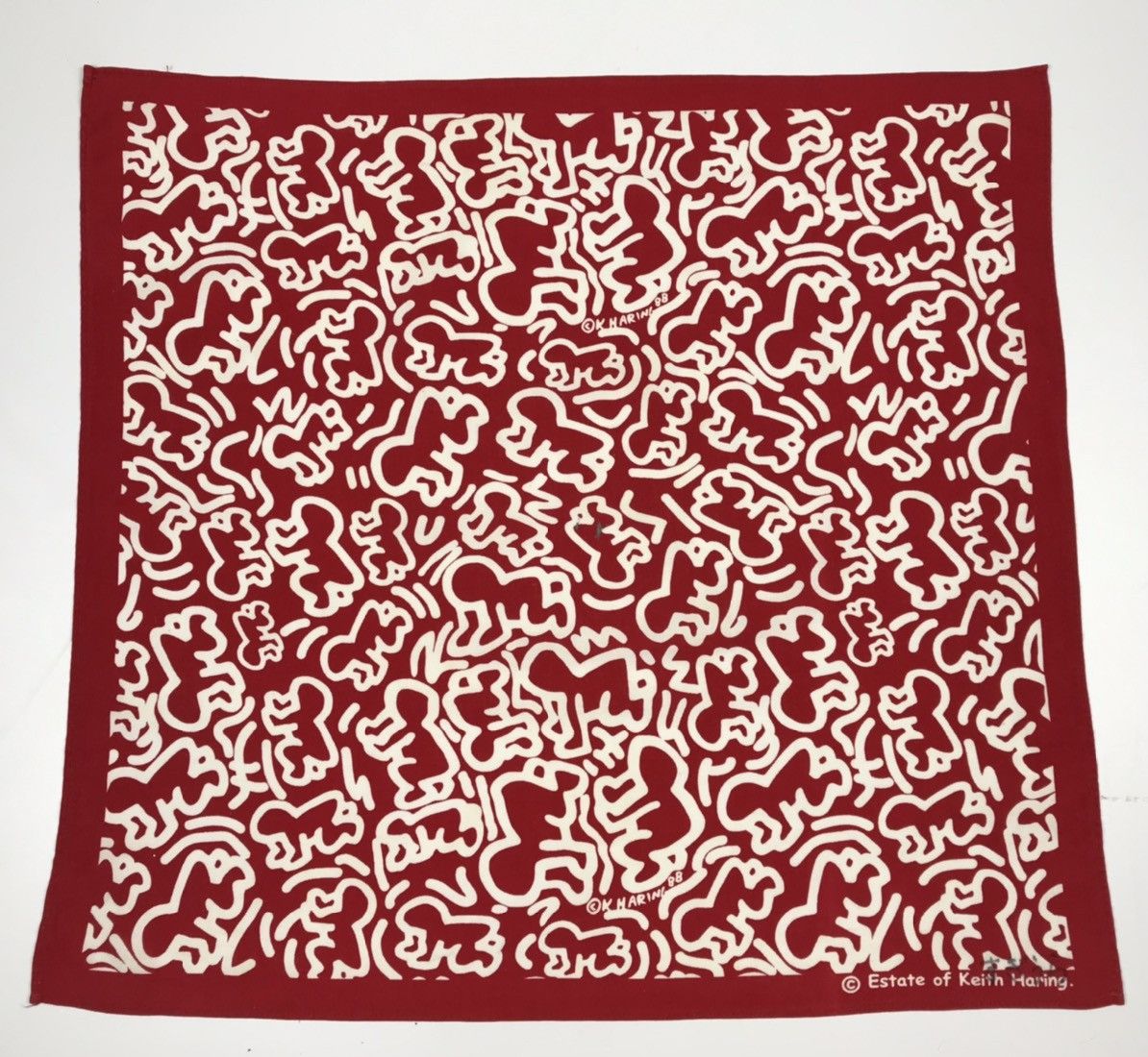 Keith Haring keith haring bandana handkerchief neckerchief HC0373 Size ONE SIZE - 2 Thumbnail