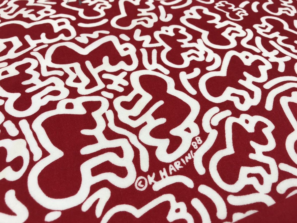 Keith Haring keith haring bandana handkerchief neckerchief HC0373 Size ONE SIZE - 4 Thumbnail