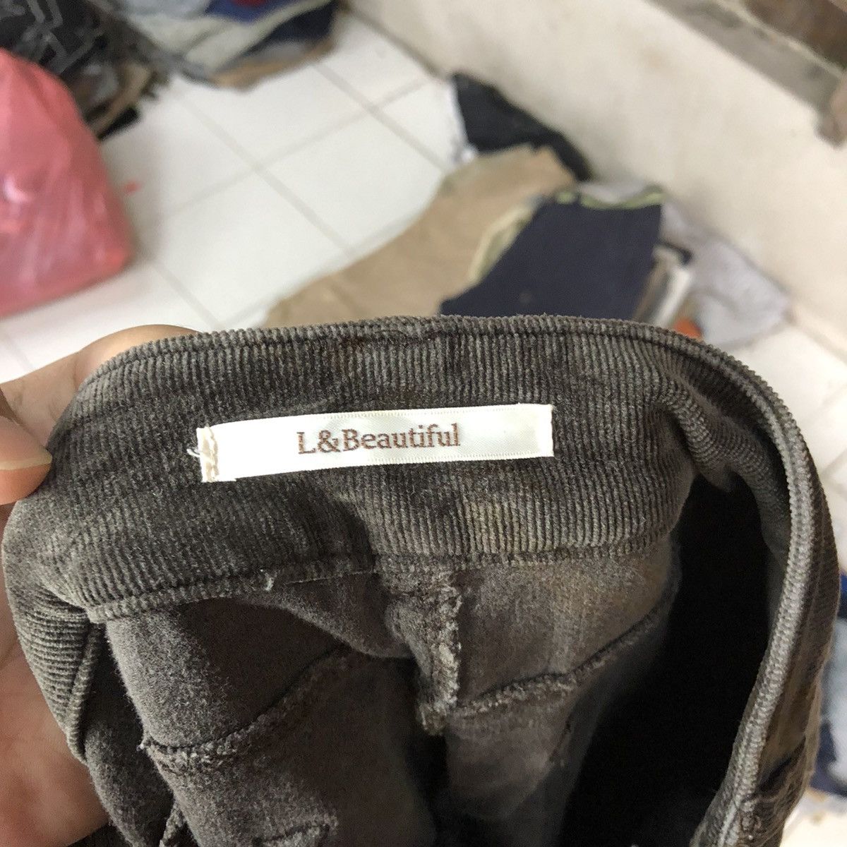 Japanese Brand L& Beautiful Dark Brown Corduroy Casual Pants #5580 Size 28" / US 6 / IT 42 - 13 Thumbnail