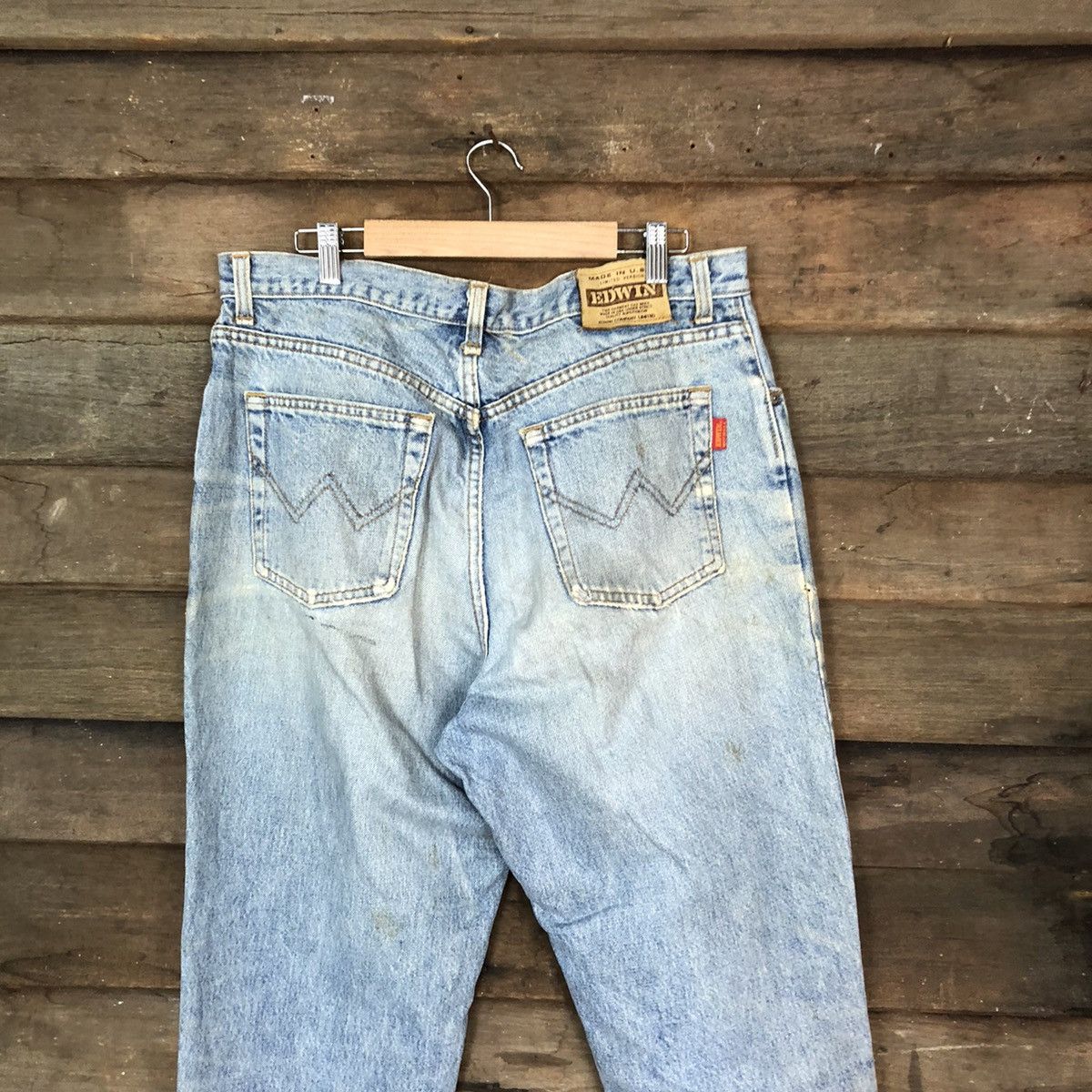 Edwin Edwin U.S.A blue vintage Distressed Denim Pants #5730 Size US 33 - 10 Thumbnail