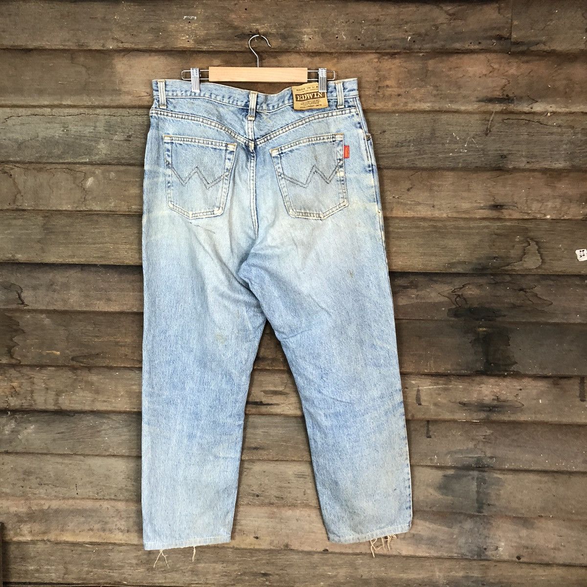 Edwin Edwin U.S.A blue vintage Distressed Denim Pants #5730 Size US 33 - 9 Thumbnail