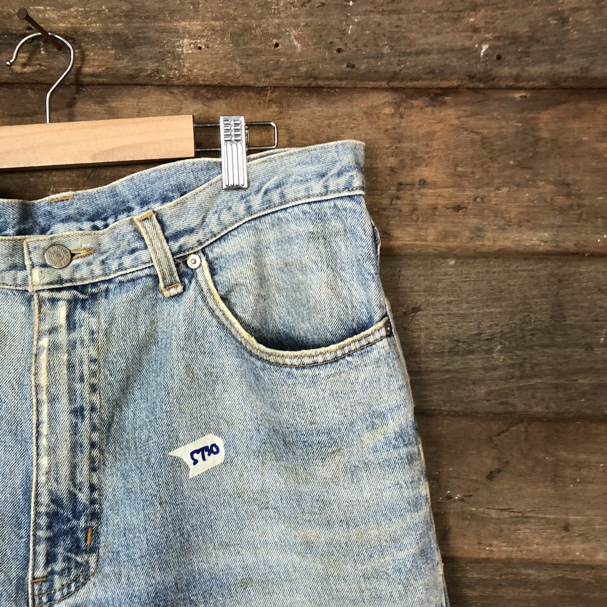 Edwin Edwin U.S.A blue vintage Distressed Denim Pants #5730 Size US 33 - 5 Thumbnail