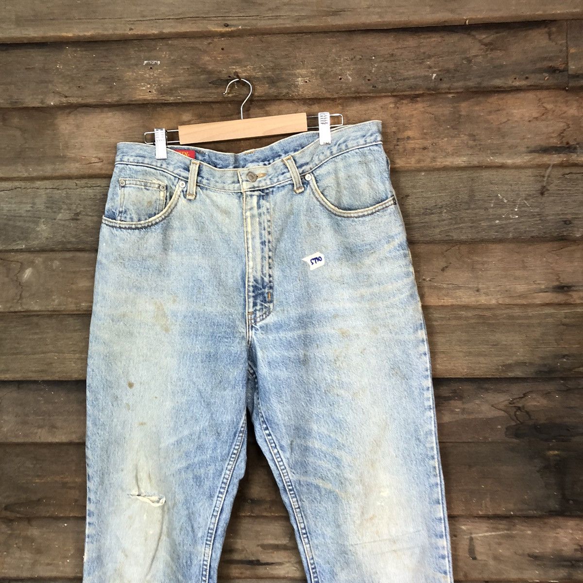 Edwin Edwin U.S.A blue vintage Distressed Denim Pants #5730 Size US 33 - 2 Thumbnail